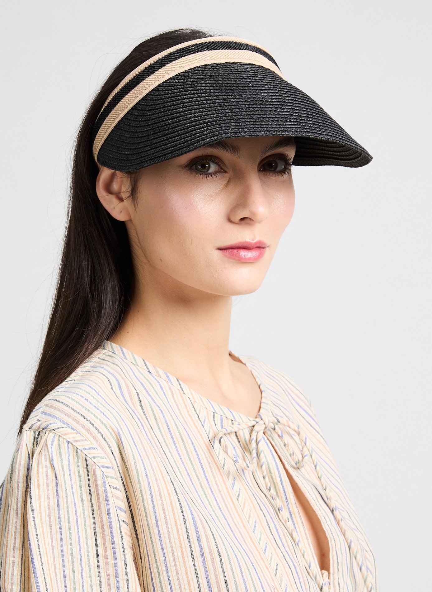 Visière en Rafia AU PRINTEMPS PARIS Noir