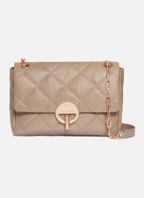 Grand sac moon en cuir Beige by VANESSA BRUNO VANESSA BRUNO Grand sac moon en cuir Beige