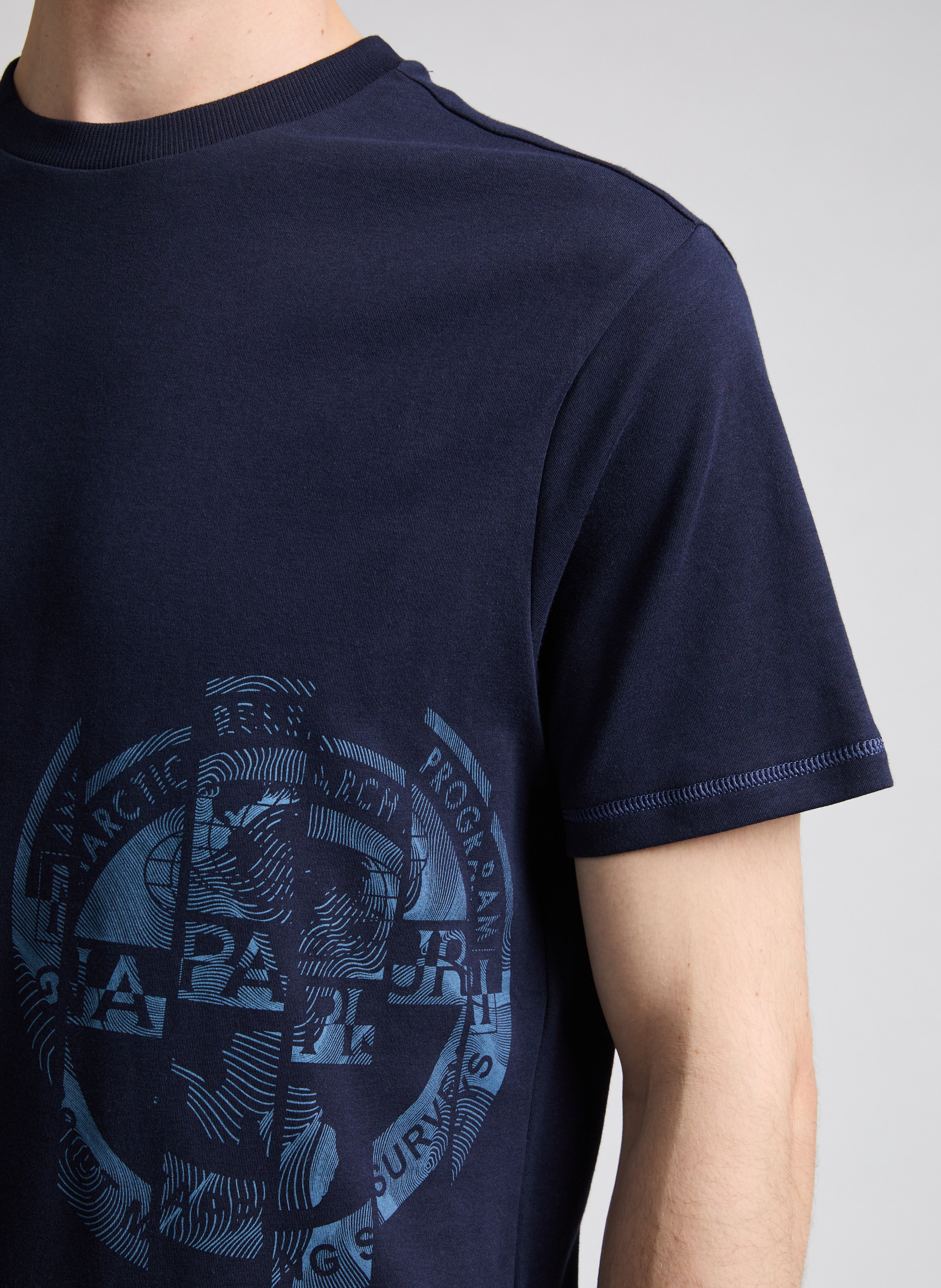Classic Cotton T-Shirt NAPAPIJRI Blue