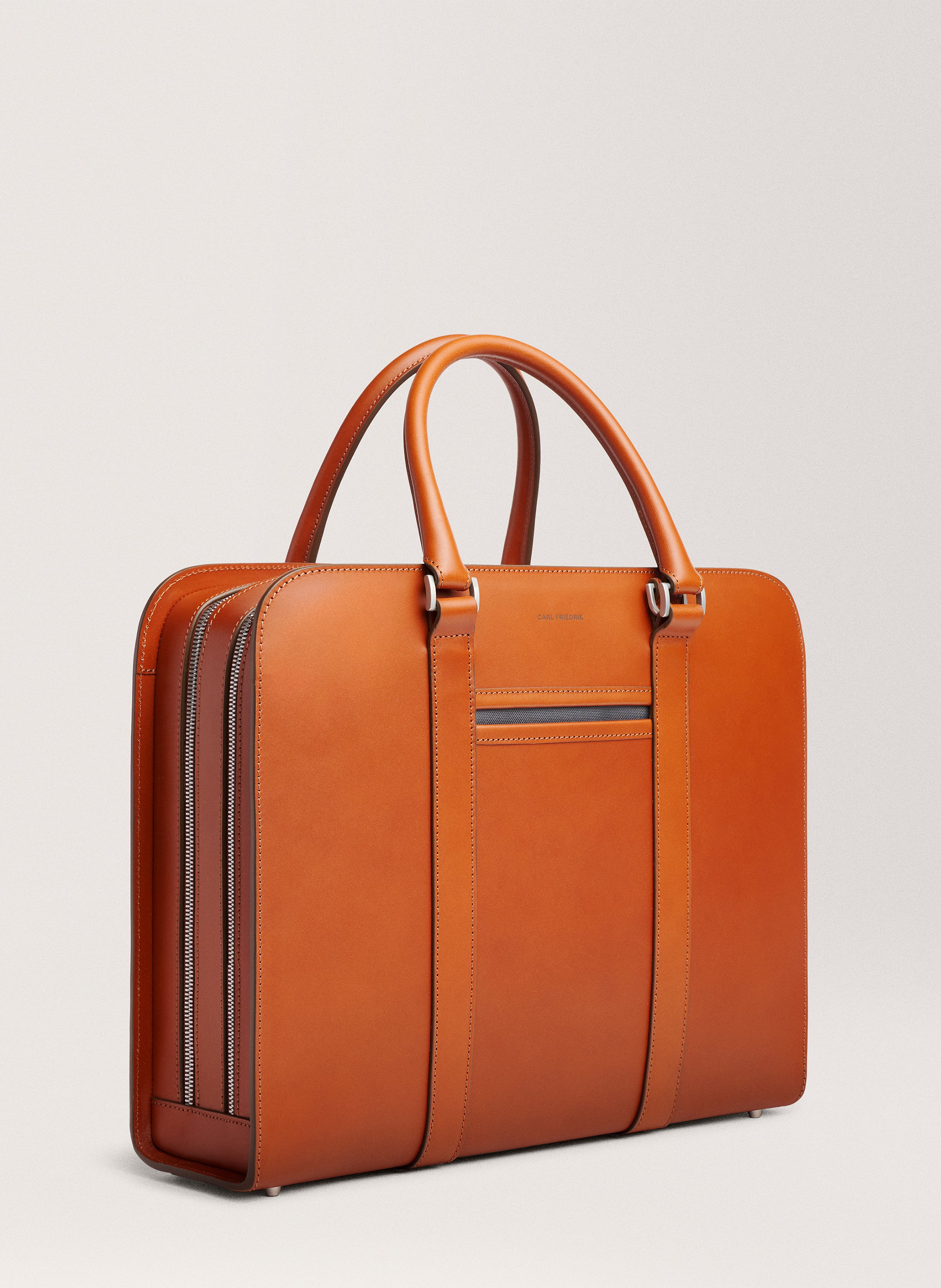 Porte-documents 'Palissy Double' en cuir vachetta CARL FRIEDRIK Marron