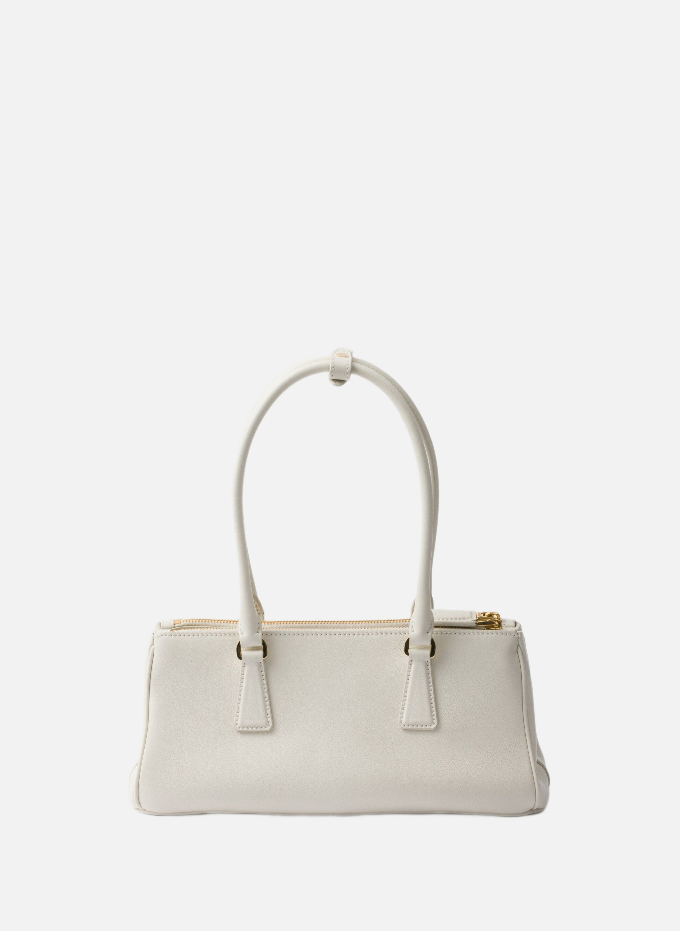 Sac prada galleria en cuir PRADA Blanc