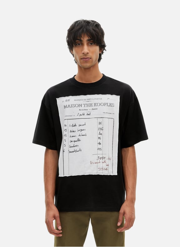 T-shirt loose Noir by THE KOOPLES THE KOOPLES T-shirt loose Noir
