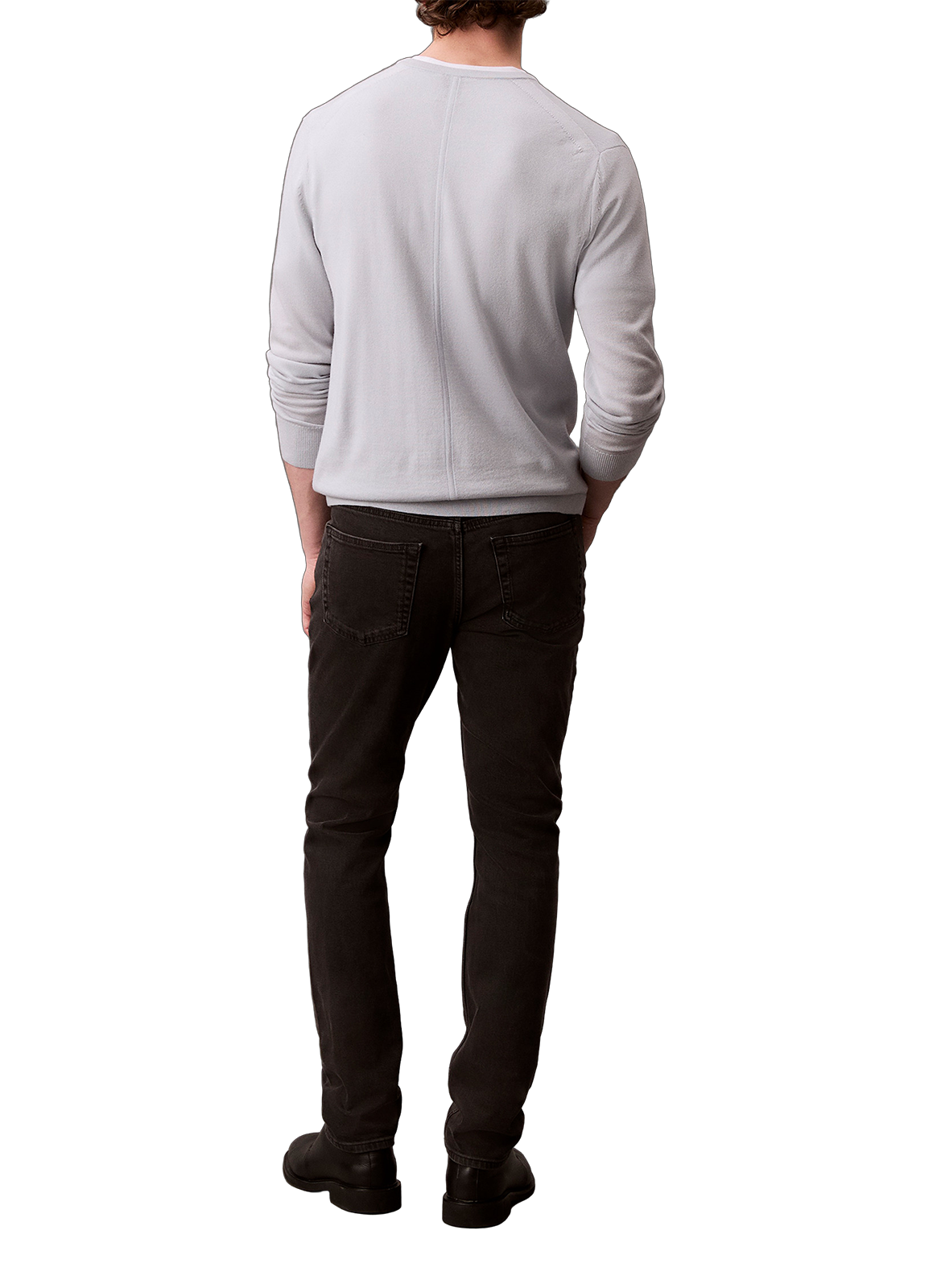 Jean slim en coton mélangé CALVIN KLEIN Noir