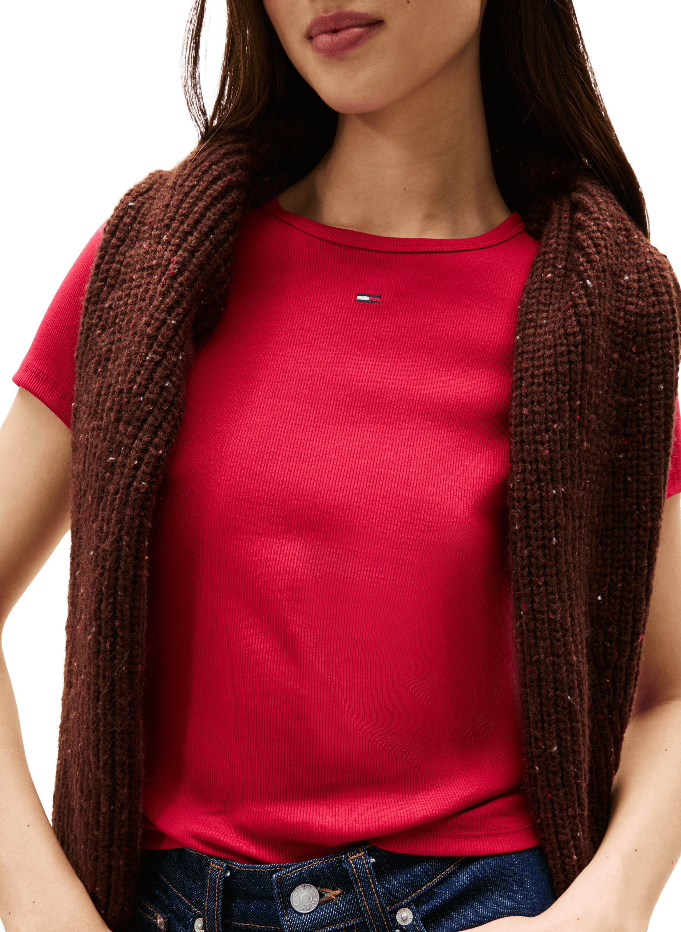  Logo T-shirt TOMMY HILFIGER Red