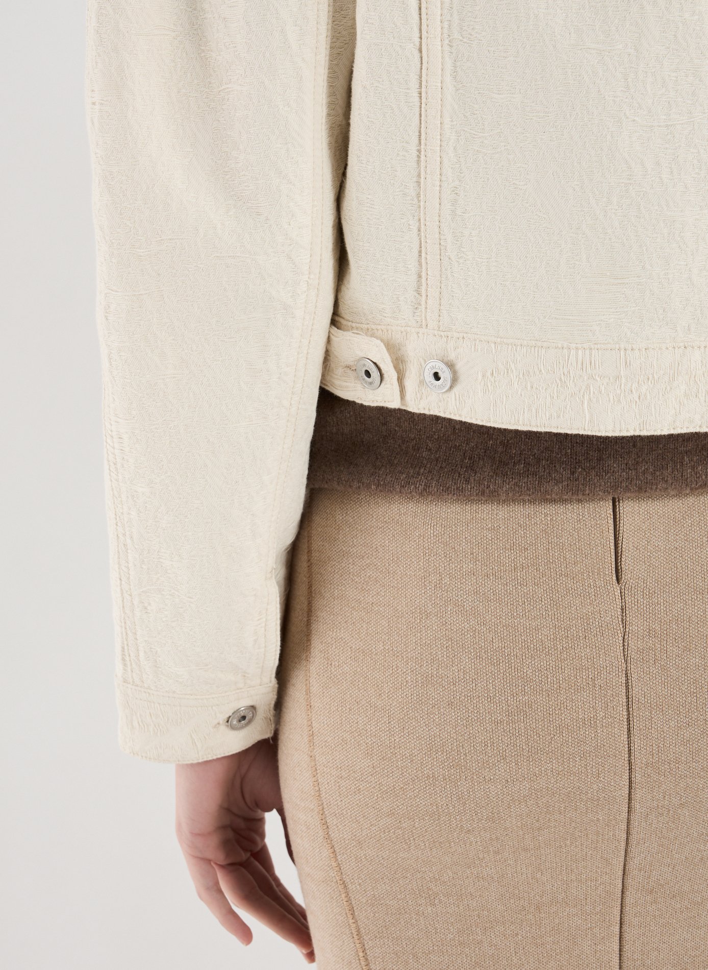 Cropped cotton jacket JACQUEMUS White