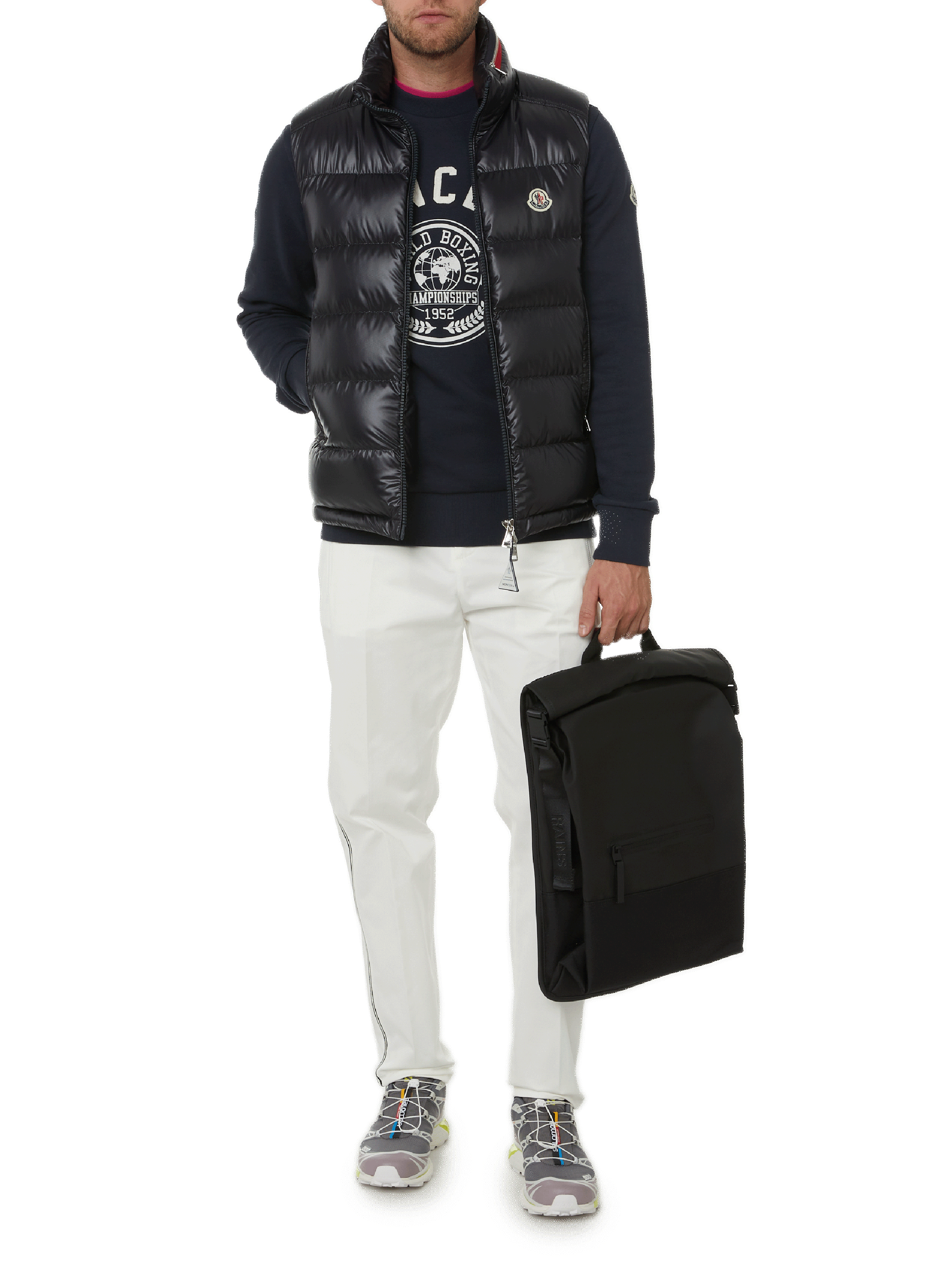 Sac à dos Trail Rolltop RAINS Noir