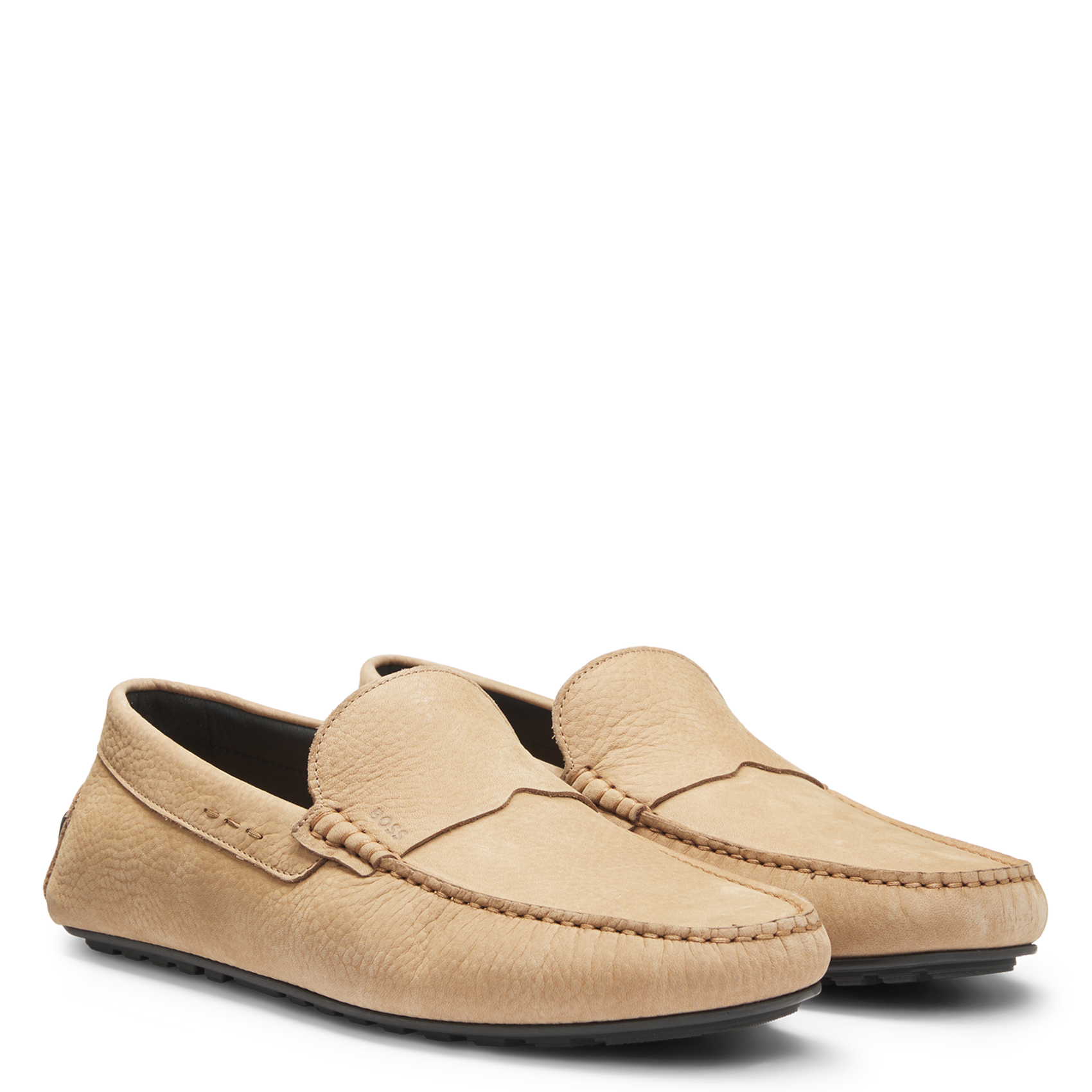 Mocassins en cuir BOSS Beige