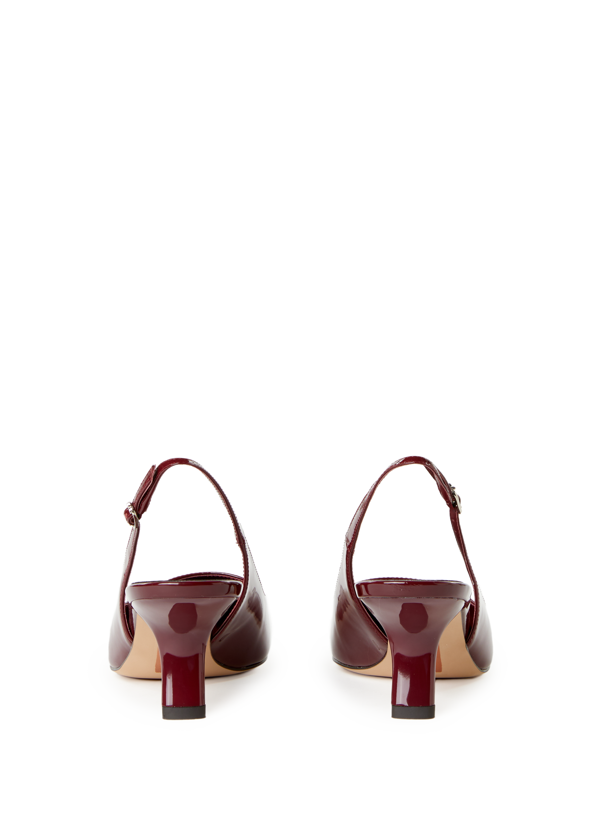 Sling-back vernies en cuir SAM EDELMAN Rouge