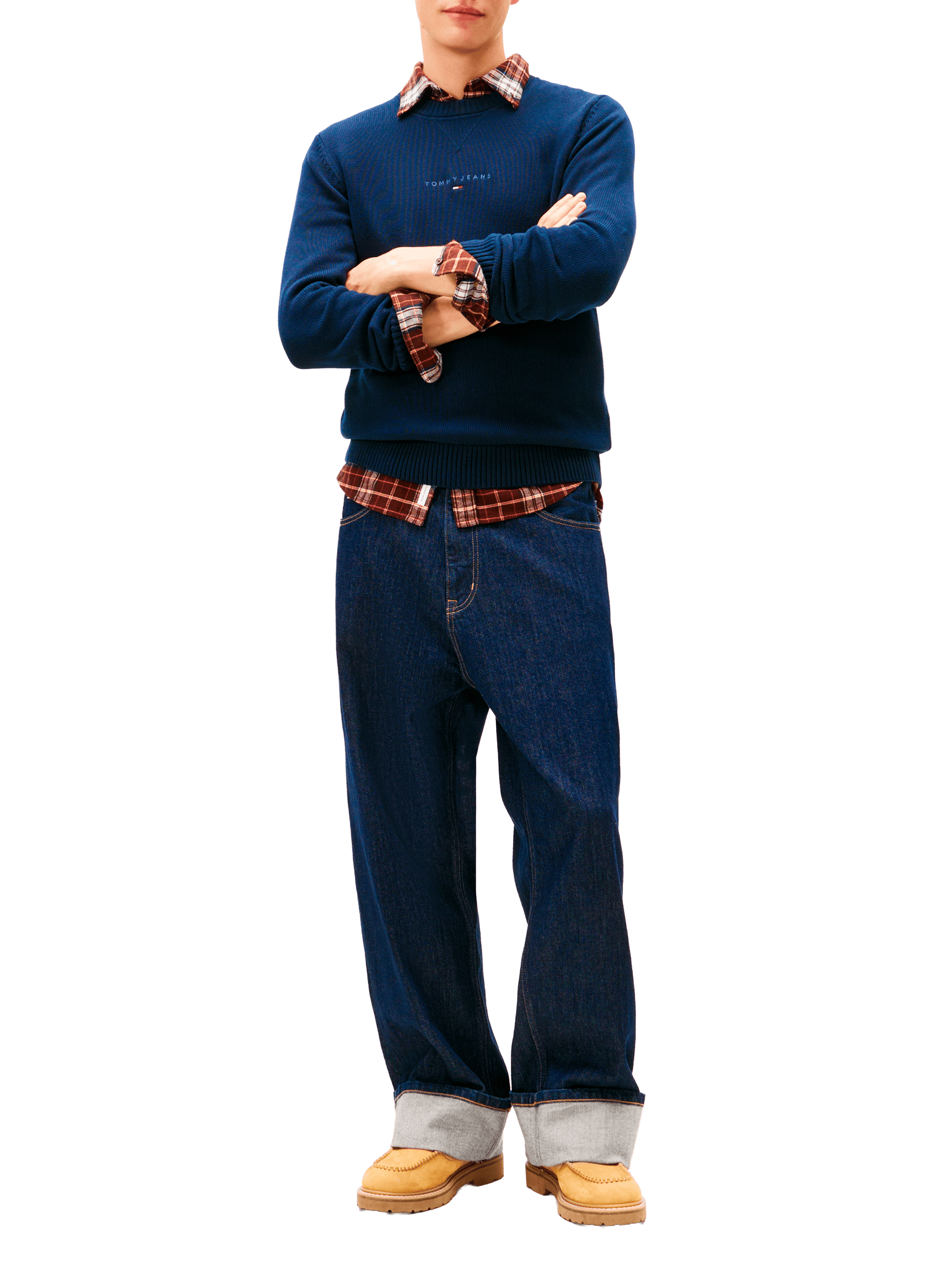 Round neck long sleeve sweatshirt TOMMY HILFIGER Blue