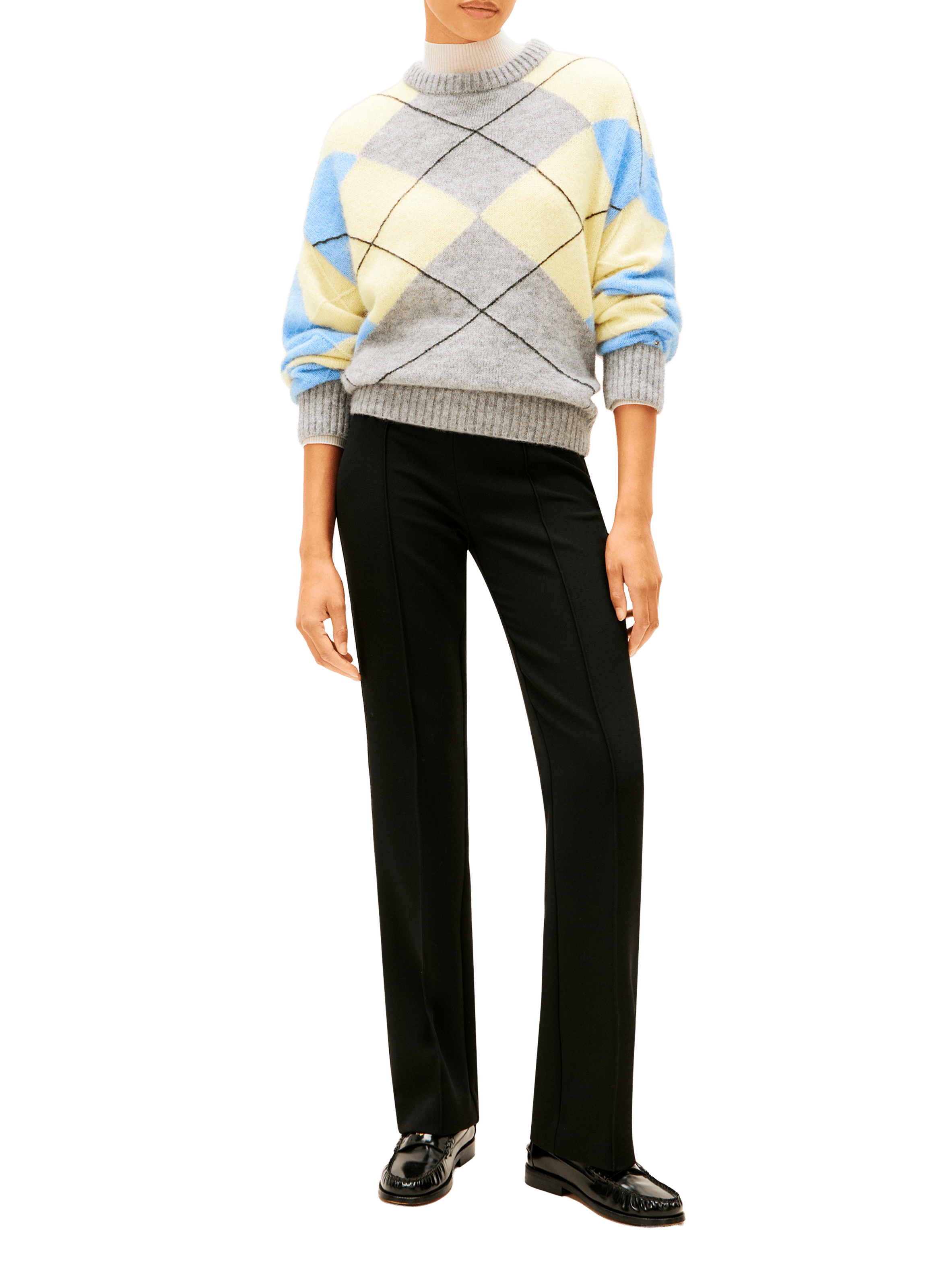 Pantalon coupe droite TOMMY HILFIGER Noir