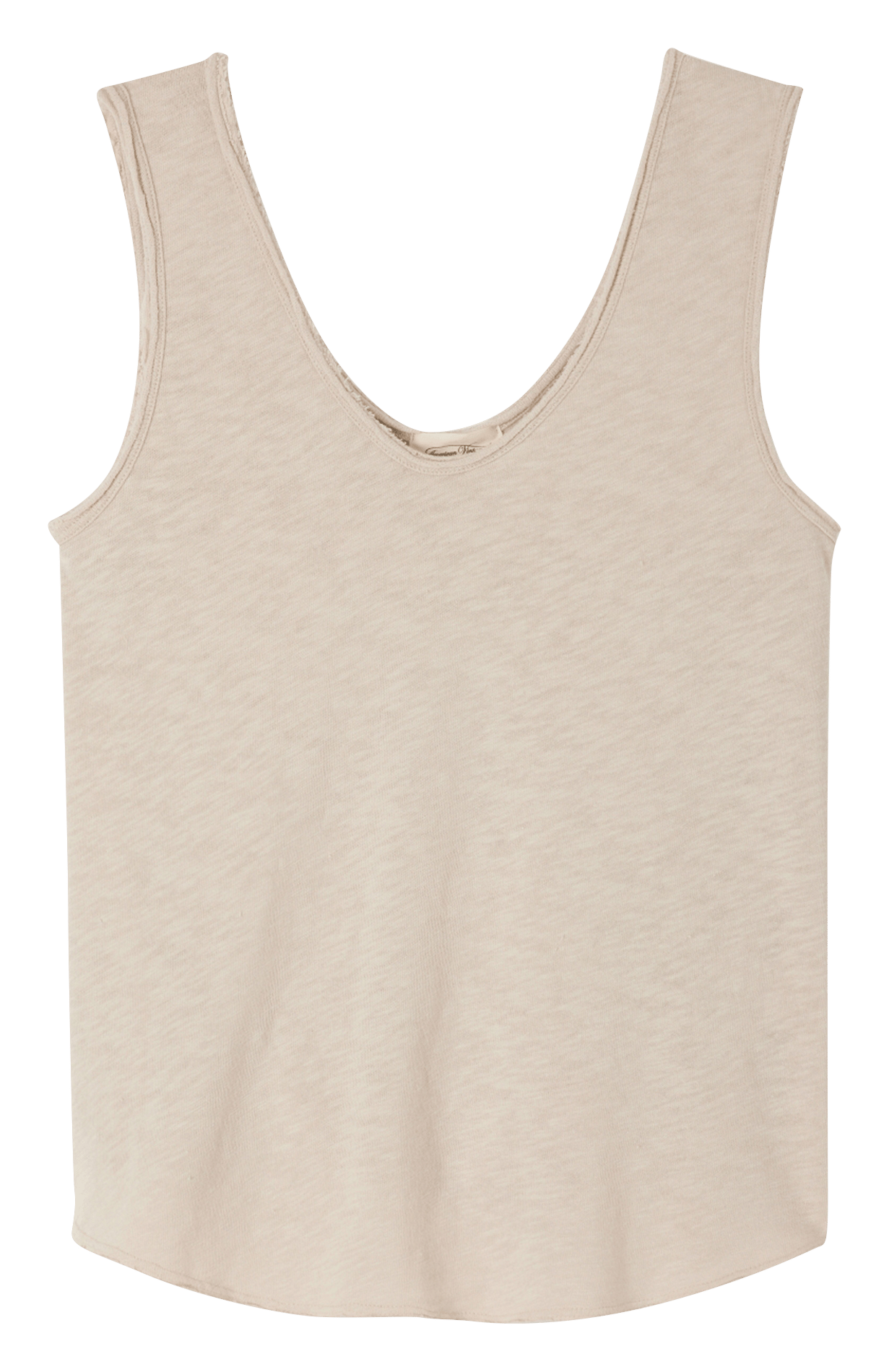 Débardeur col rond droit en coton Sonoma AMERICAN VINTAGE Beige