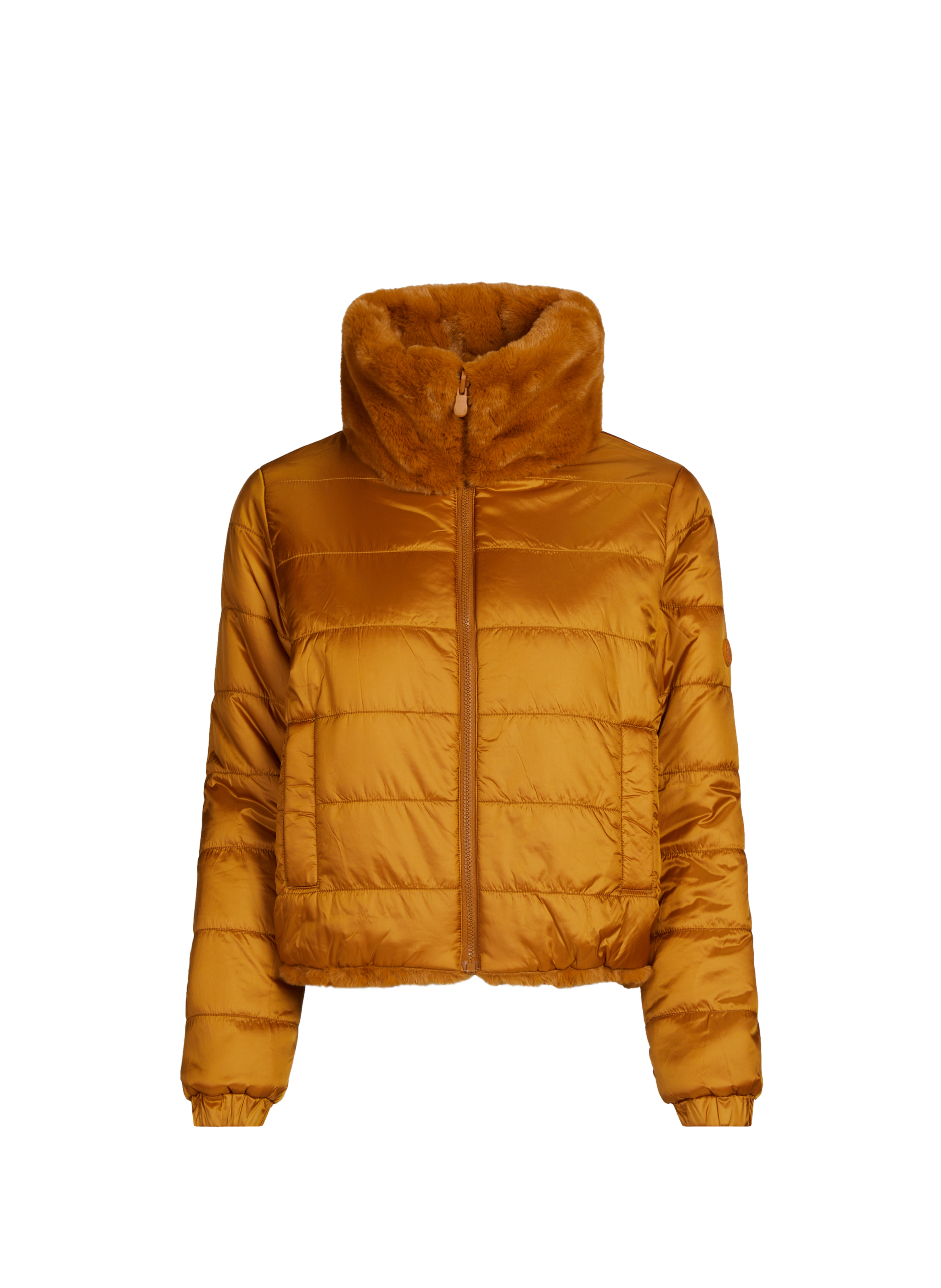 Reversible jacket with a classic collar SAVE THE DUCK Brown