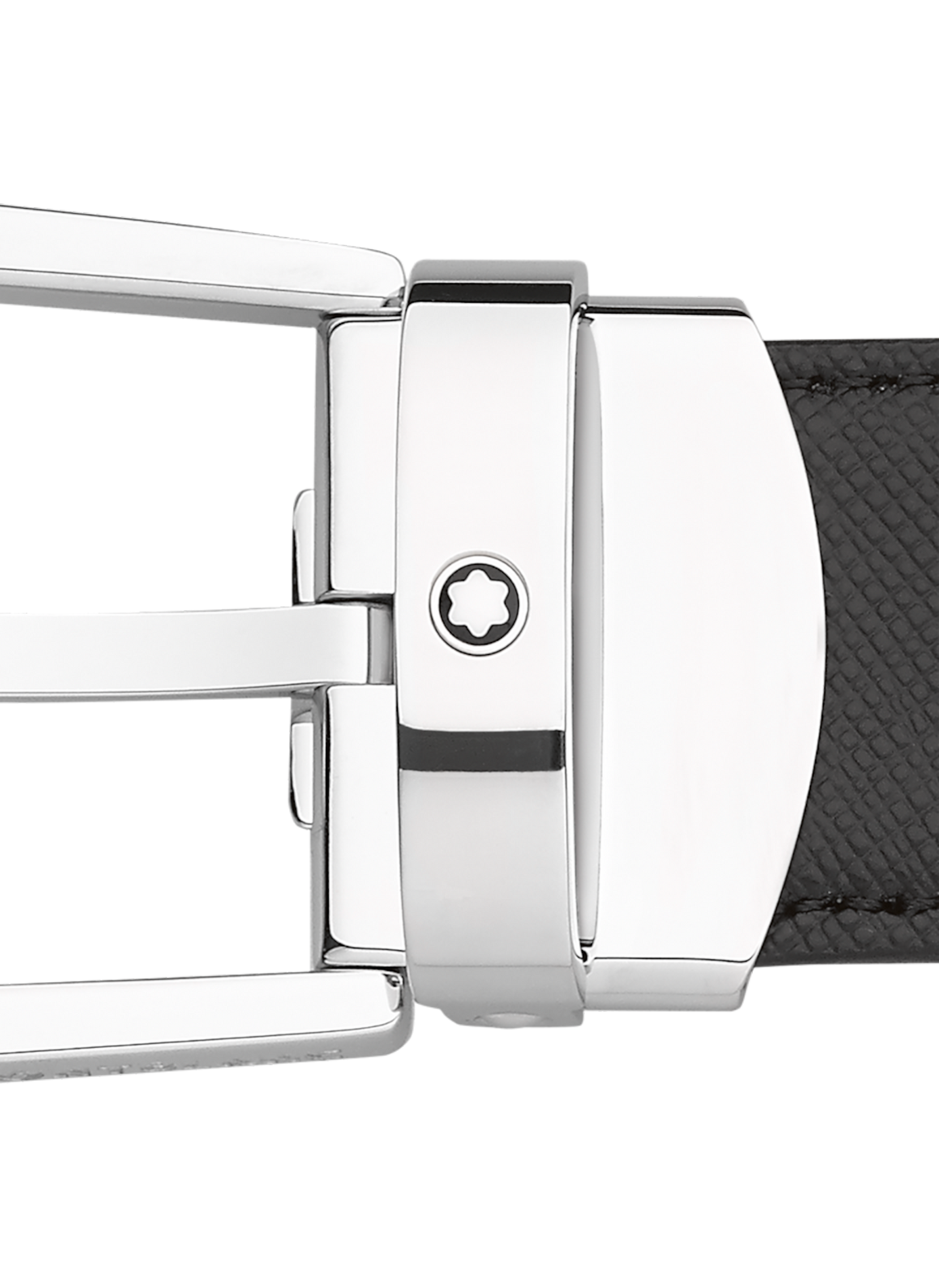 Ceinture en cuir bicolore MONTBLANC Noir