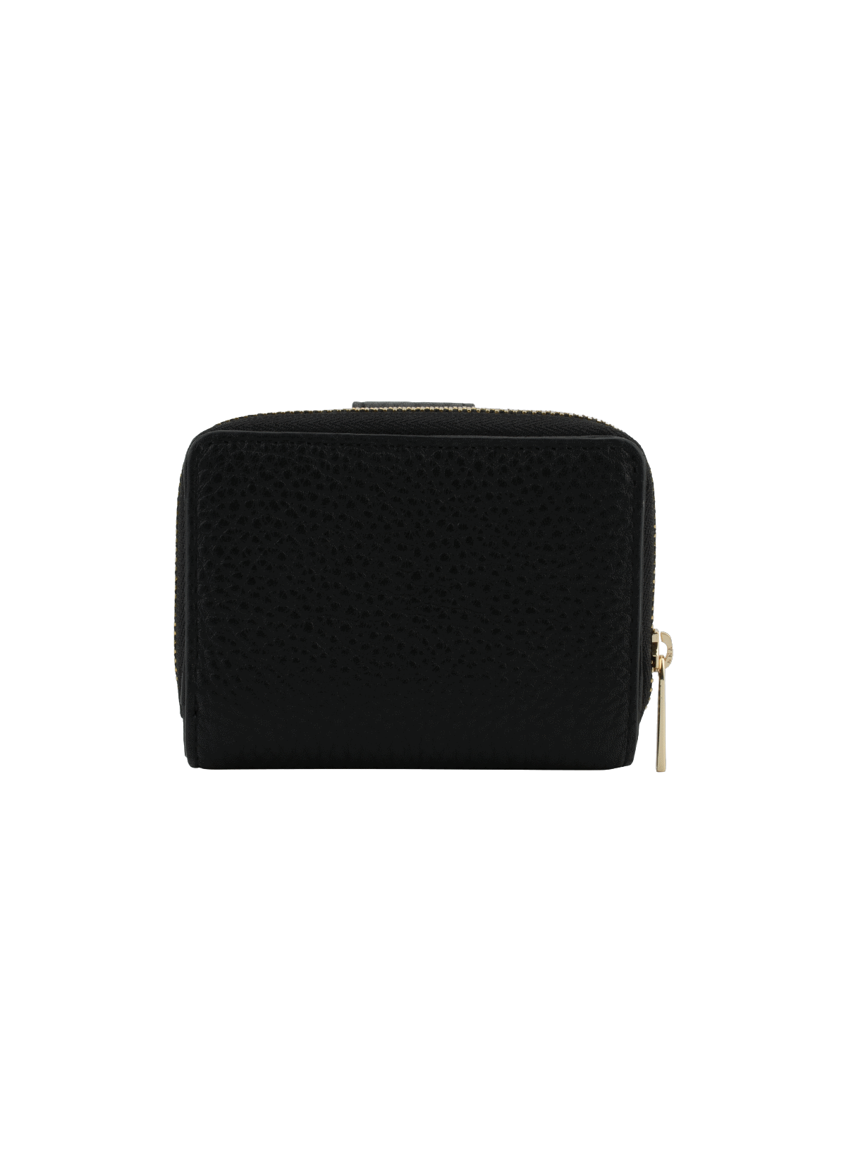 Club | porte monnaie à rabat en cuir de veau POURCHET Noir