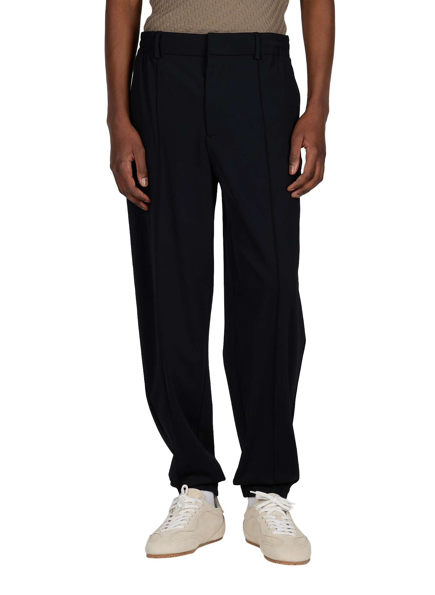 Pantalon ample uni EMPORIO ARMANI Bleu