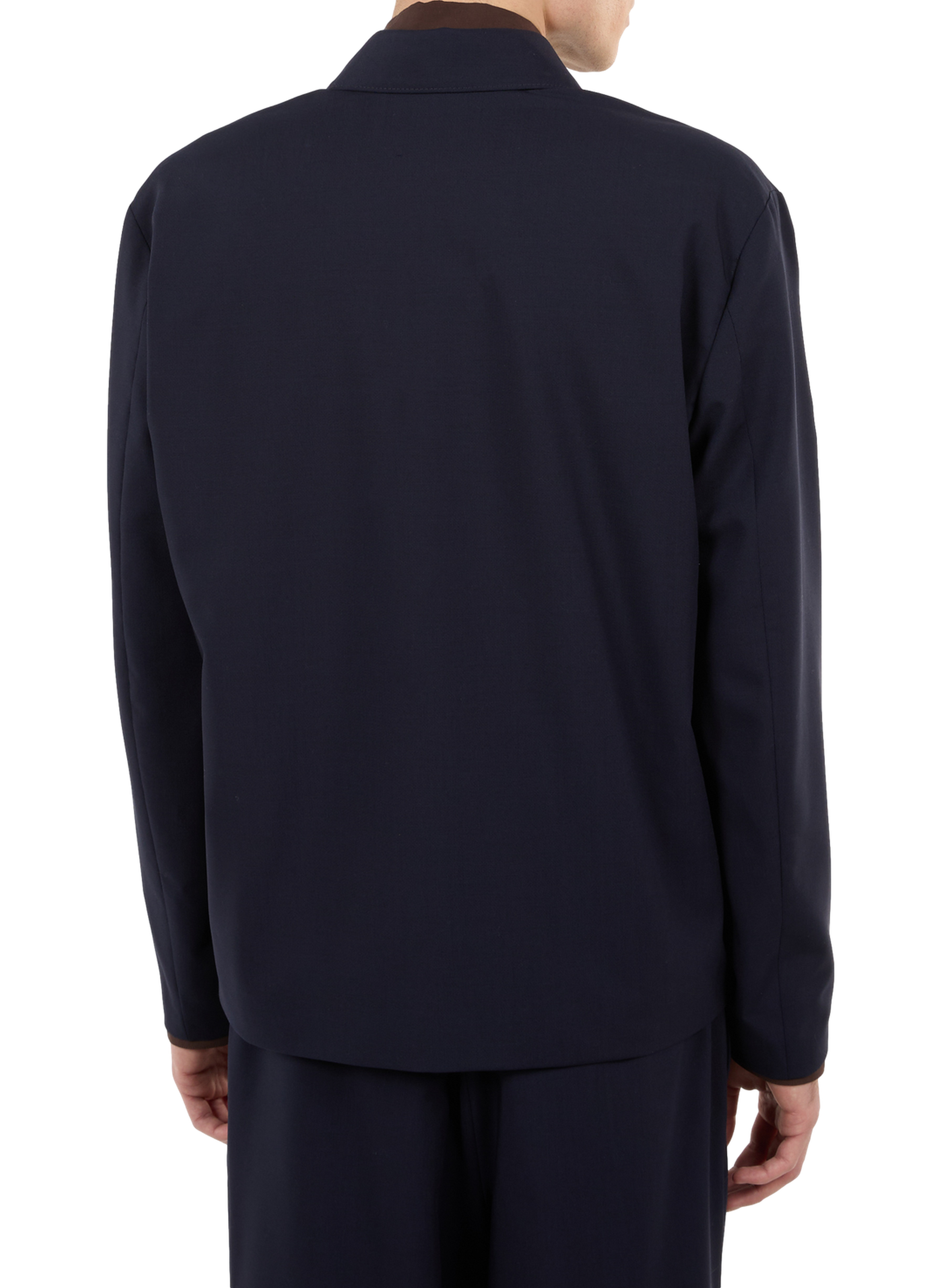 Veste Good col classique en laine SAISON 1865 Bleu