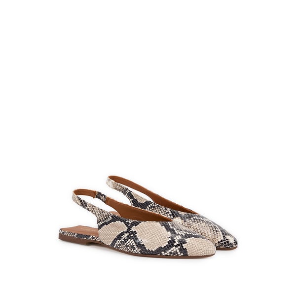 Sling-back Mariana en cuir