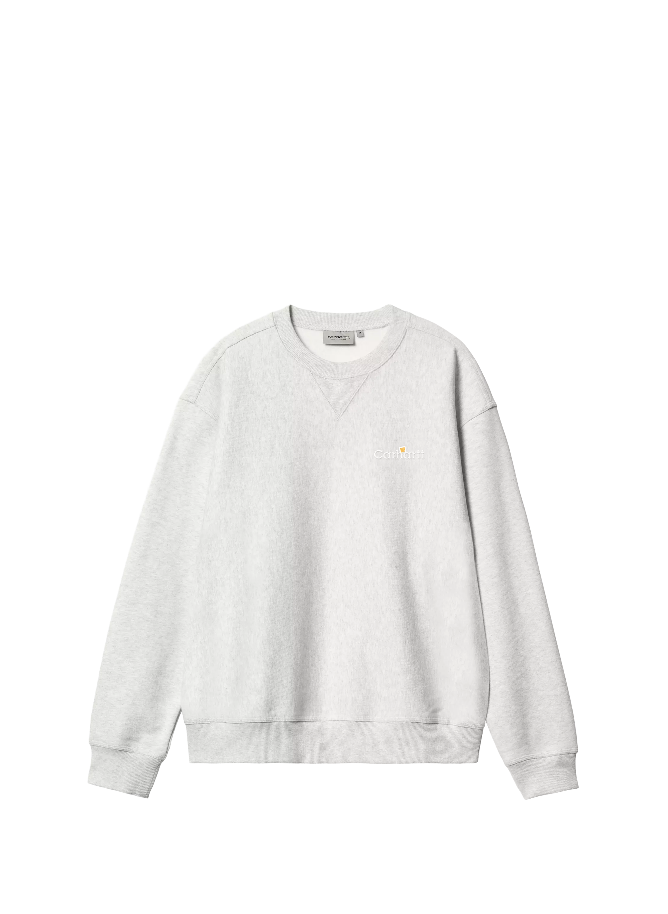 Oversized round neck cotton sweatshirt CARHARTT WIP Grey