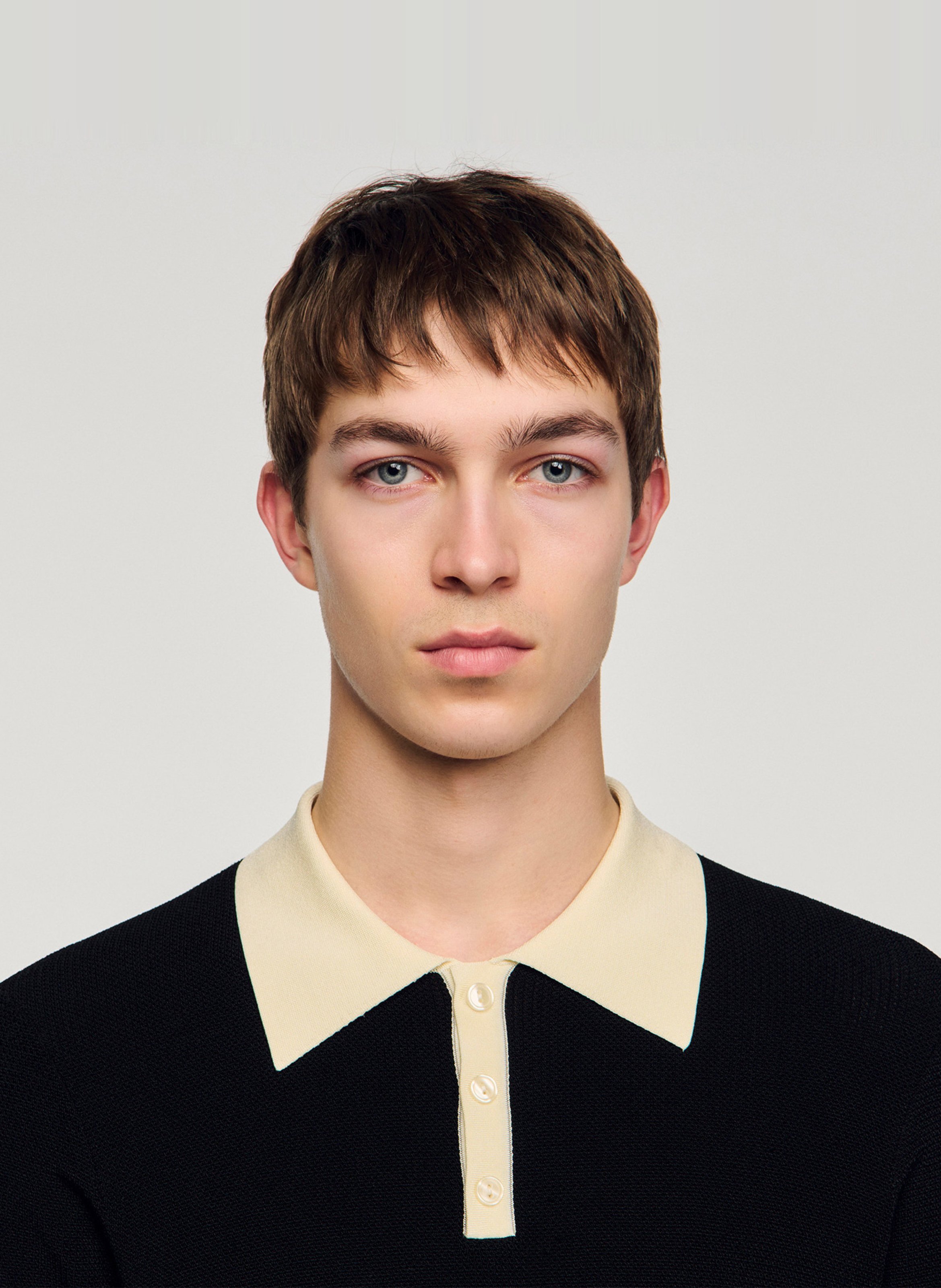 Polo en maille SANDRO Noir