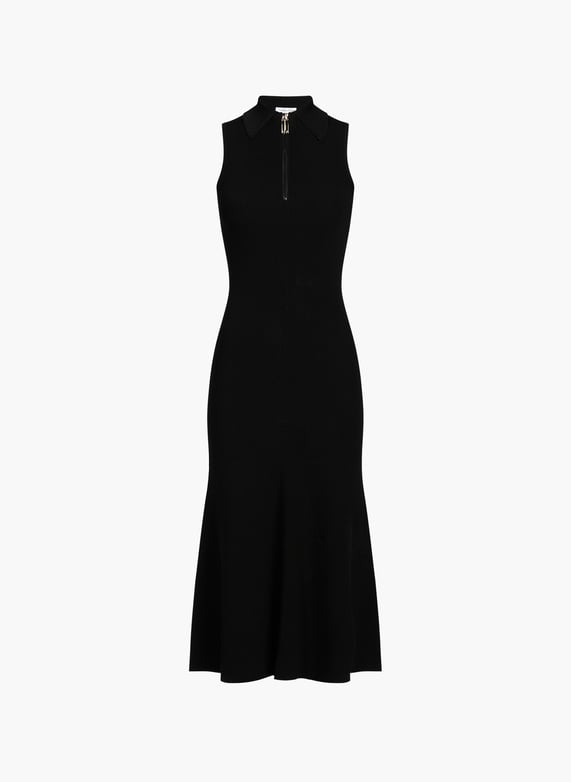 Ribbed bodycon maxi dress Black Victoria beckham - Women | Printemps.com Ribbed bodycon maxi dress Black Victoria beckham - Women | Printemps.com