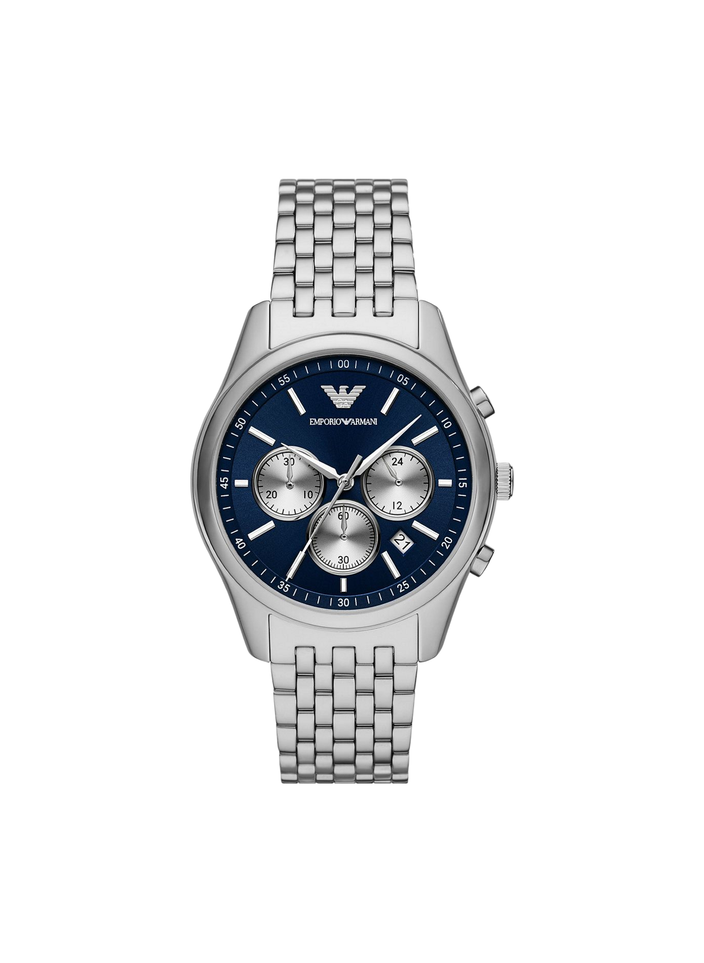 Montre quartz en acier inoxydable ARMANI MONTRES Bleu