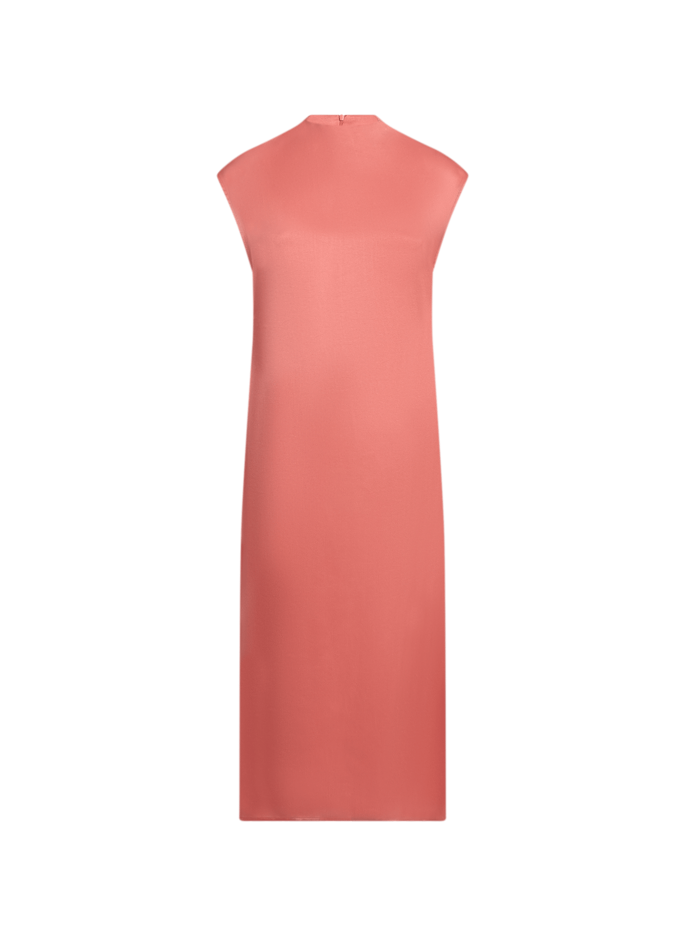 Robe longue satinée Clark à col montant MSCH Rose