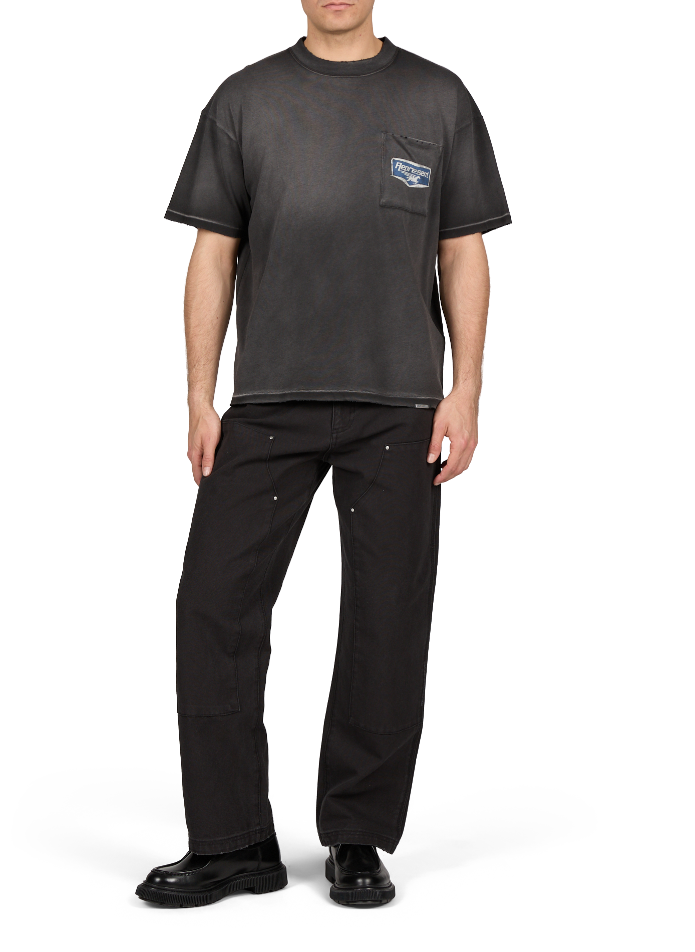 T-shirt imprimé en coton REPRESENT Gris