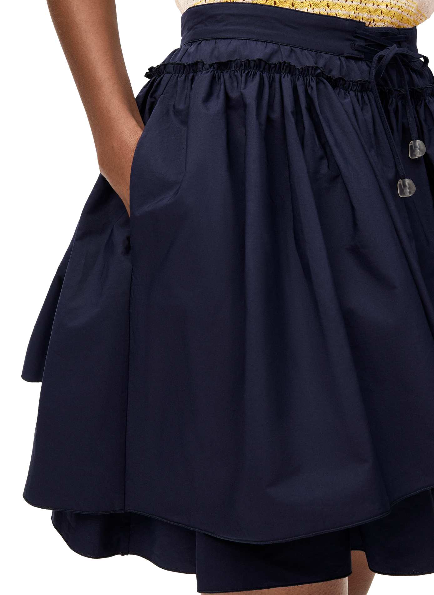 Mini skirt in lightweight cotton poplin LOEWE Blue