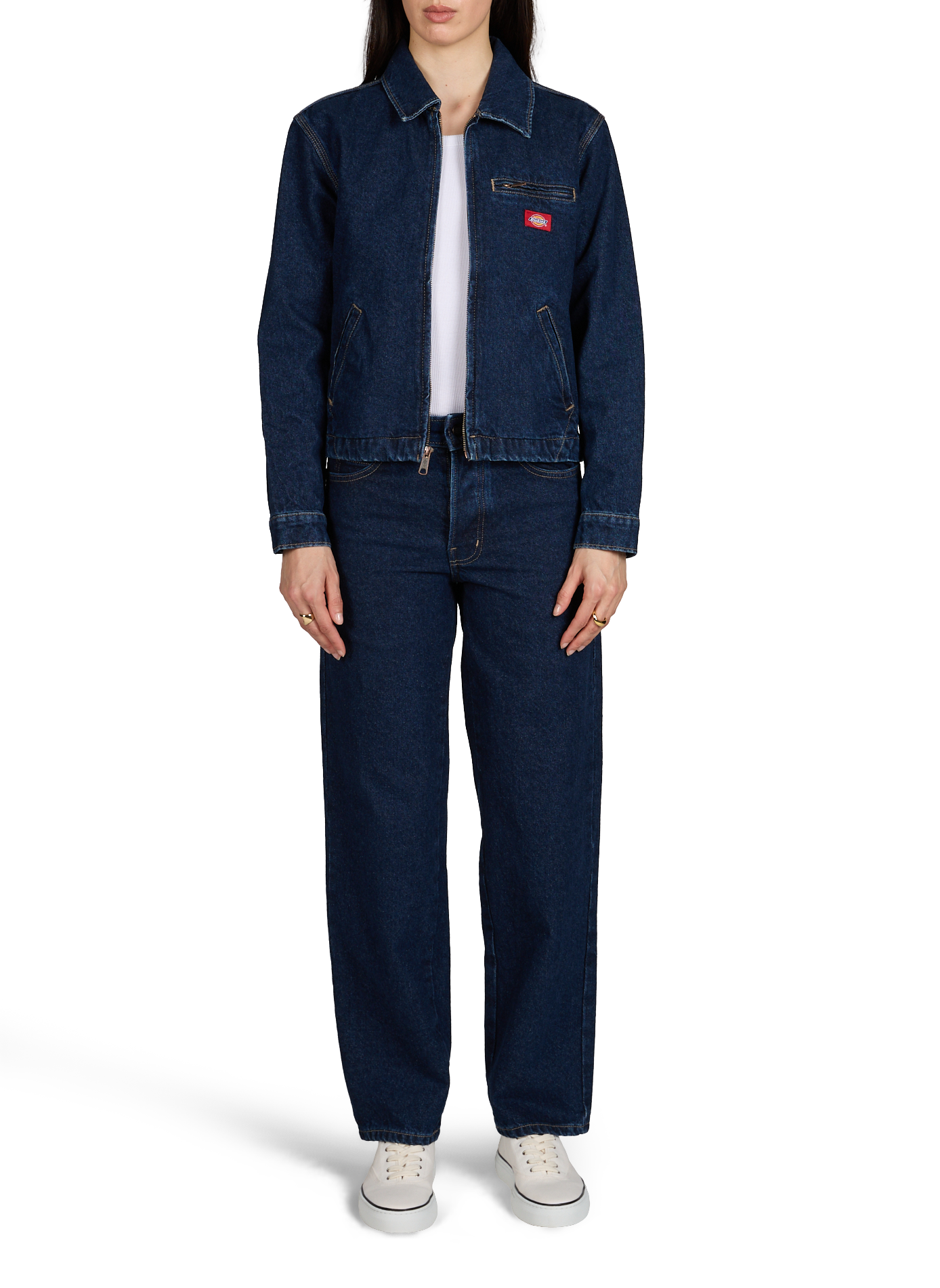 Veste droite en denim DICKIES Bleu