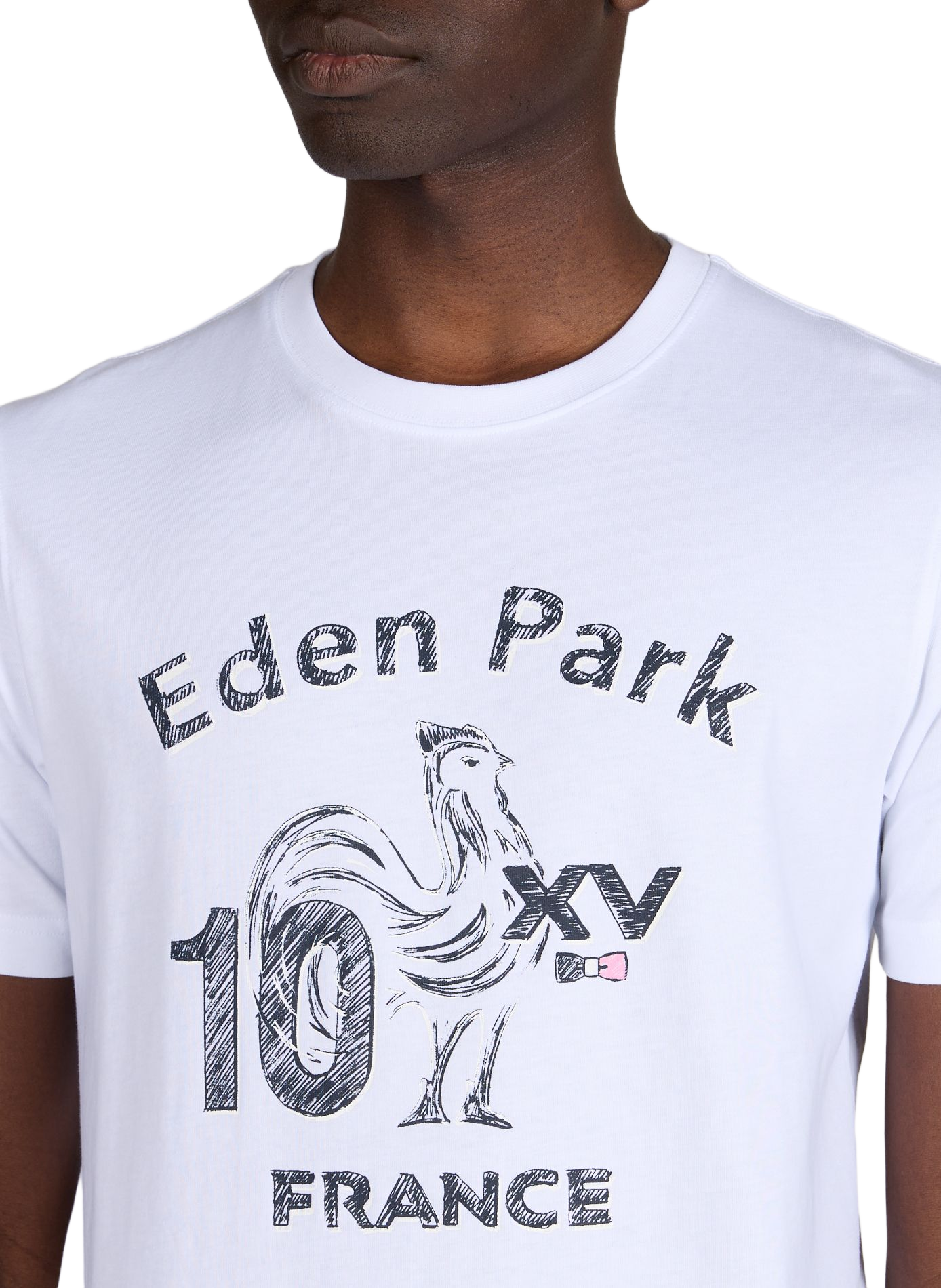 XV de France Cotton Blend T-shirt EDEN PARK White