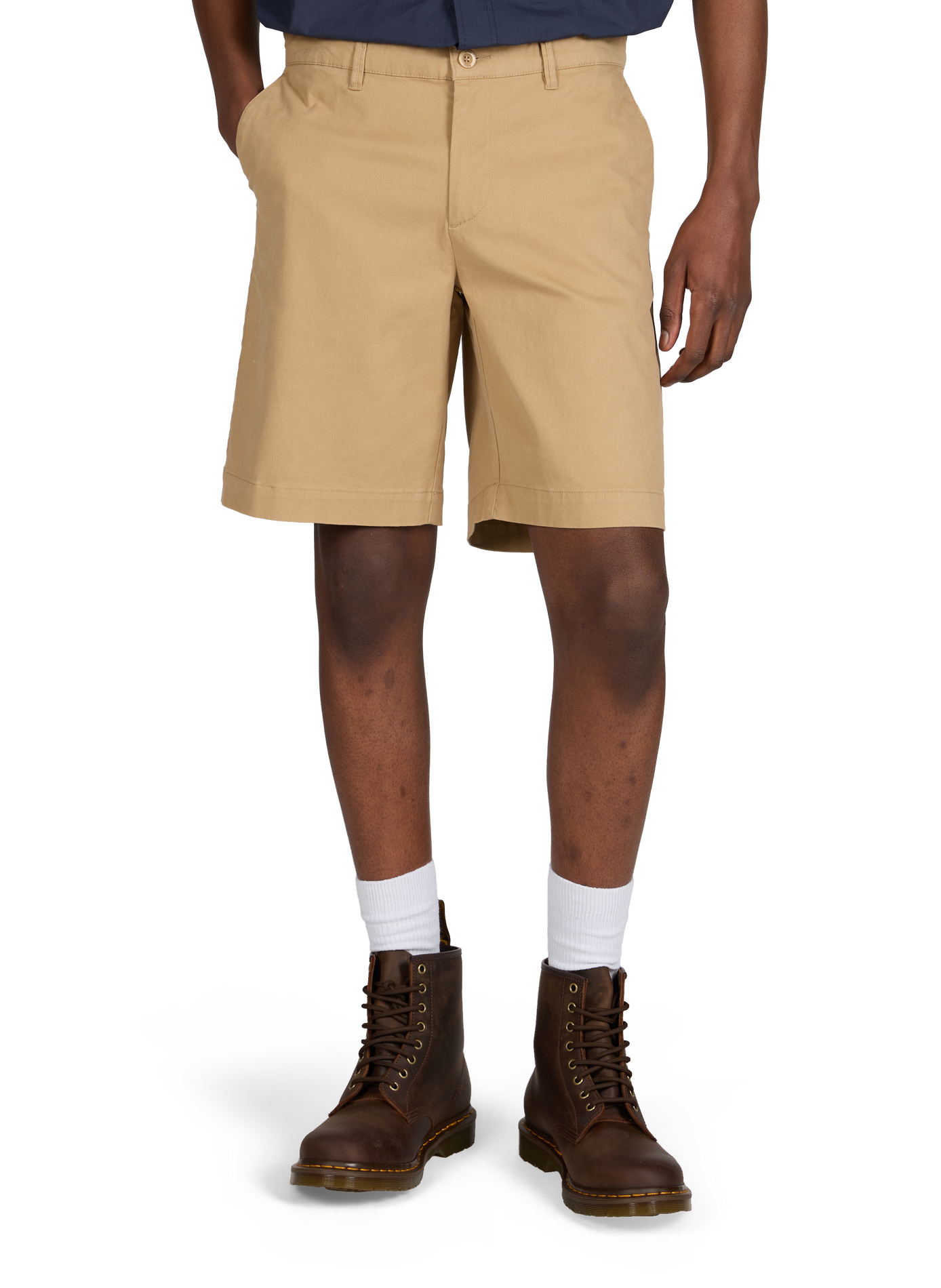 Cotton-blend chino-style shorts AIGLE Beige