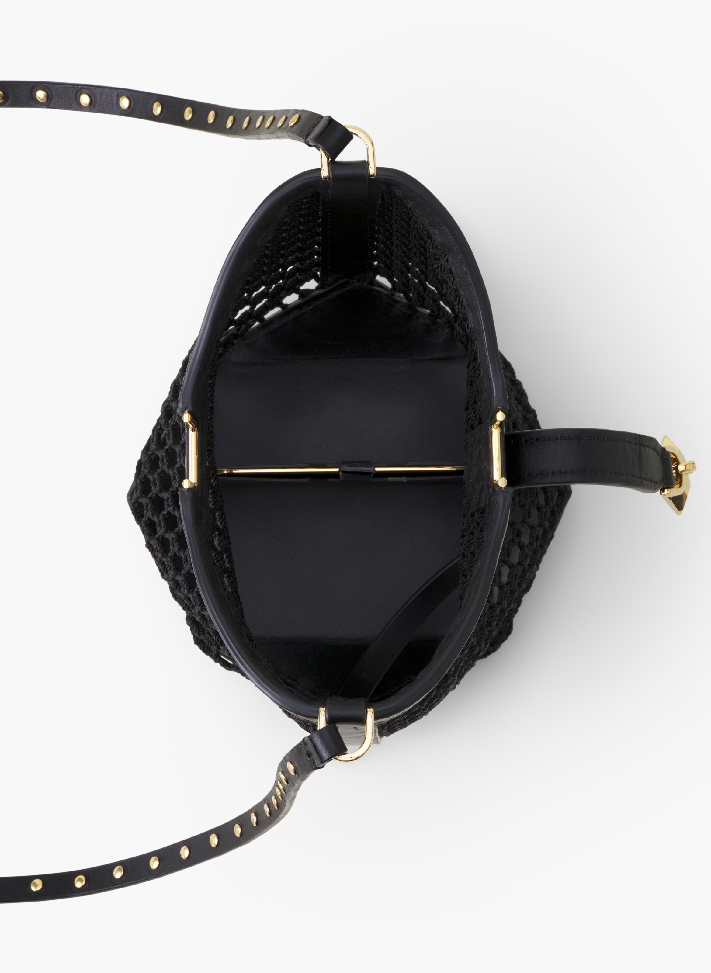 Sac seau nano catch by lanvin en résille LANVIN Noir