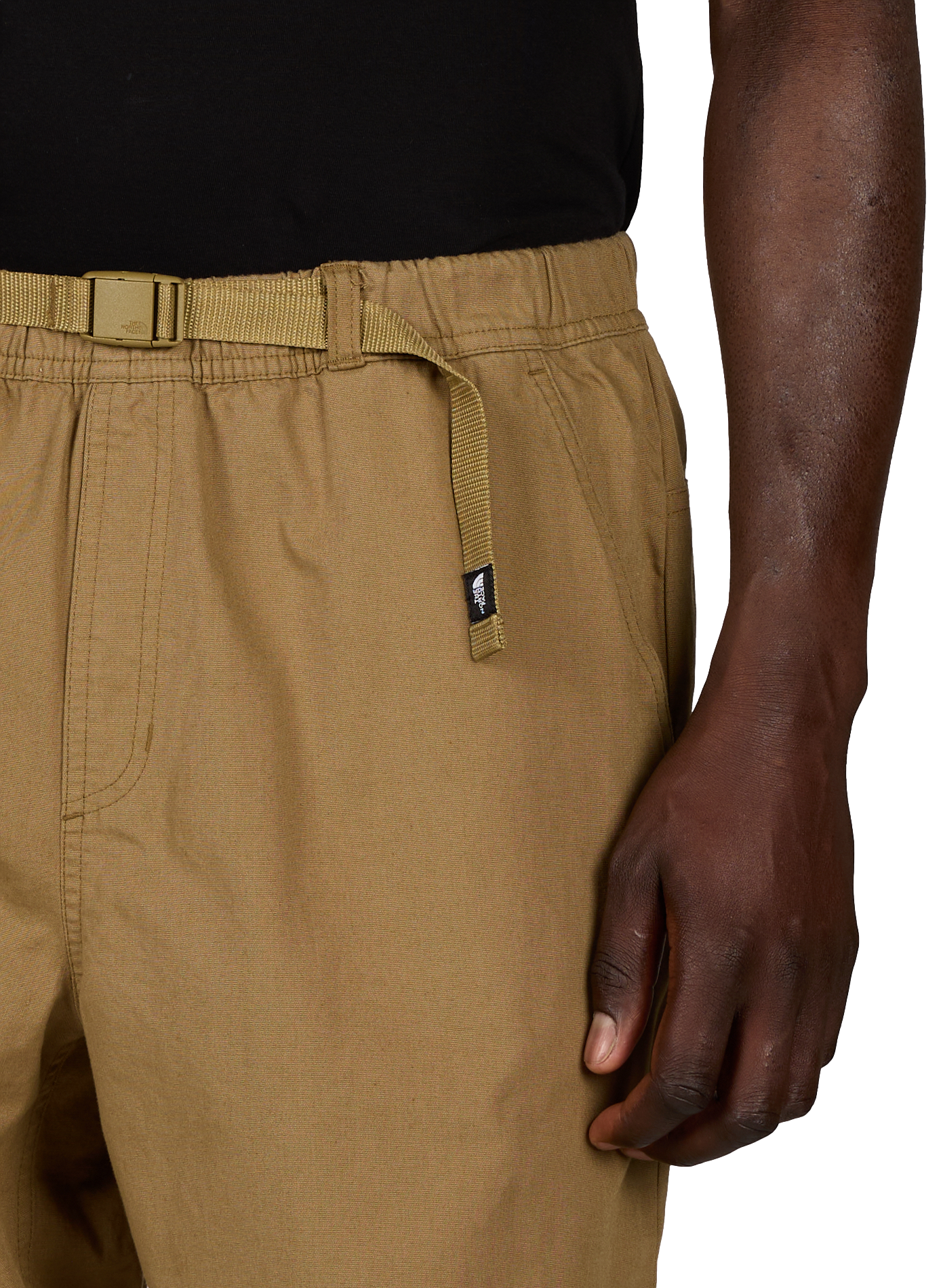 Solid color mixed cotton pants THE NORTH FACE Khaki