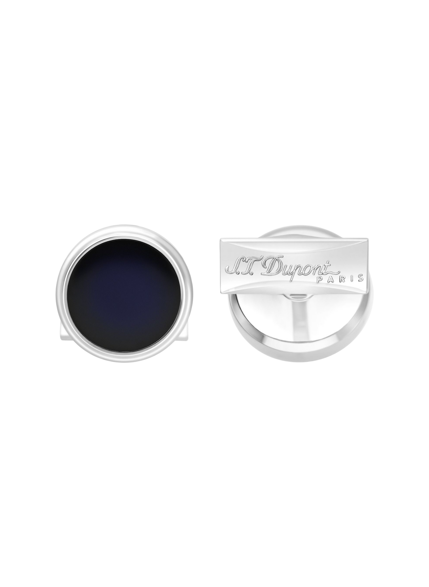 Lacquer cufflinks S.T. DUPONT Blue