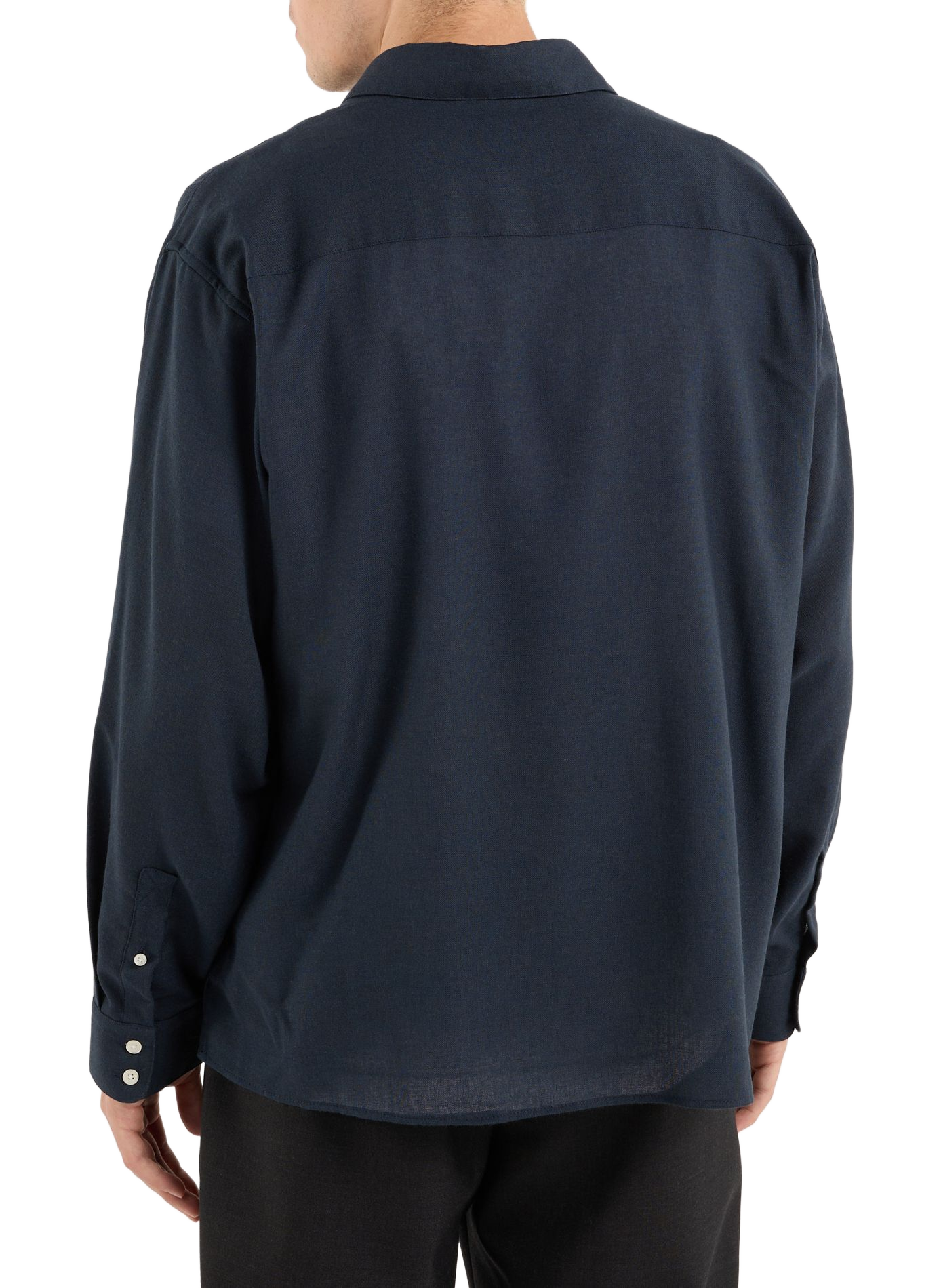 Solid button-down shirt SAISON 1865 Blue