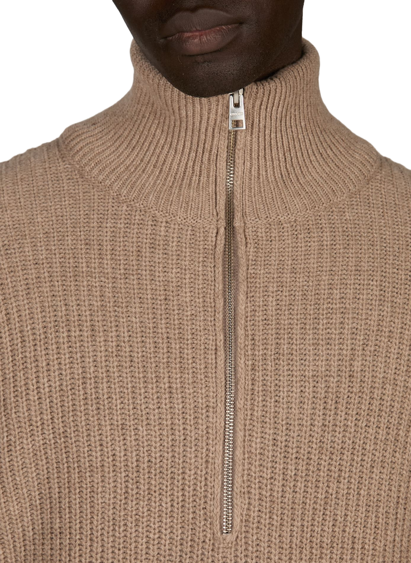Pull col montant en laine CLOSED Beige