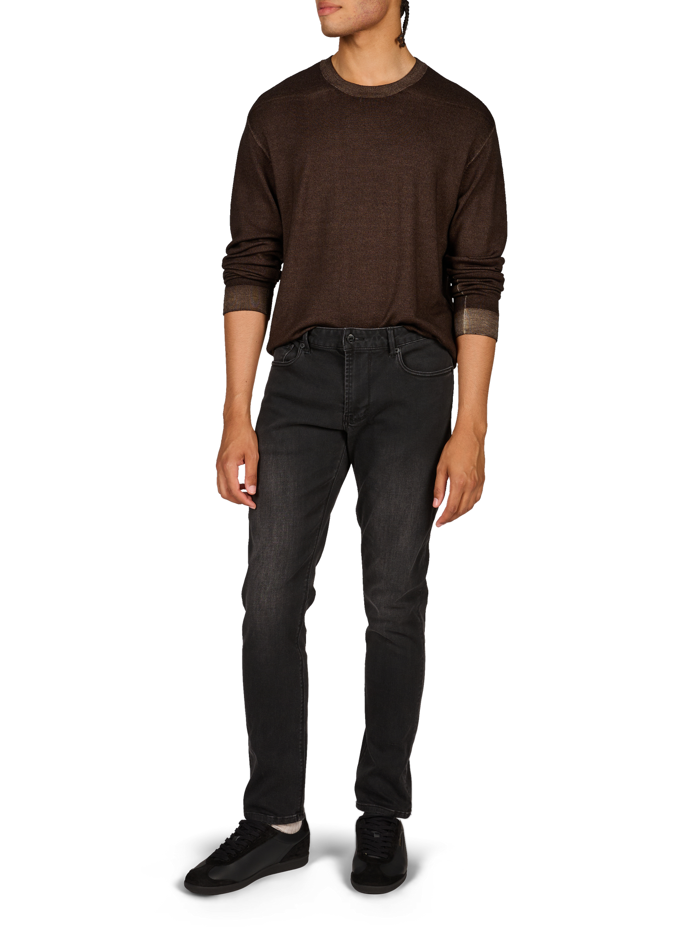 Sweatshirt in virgin wool EMPORIO ARMANI Brown
