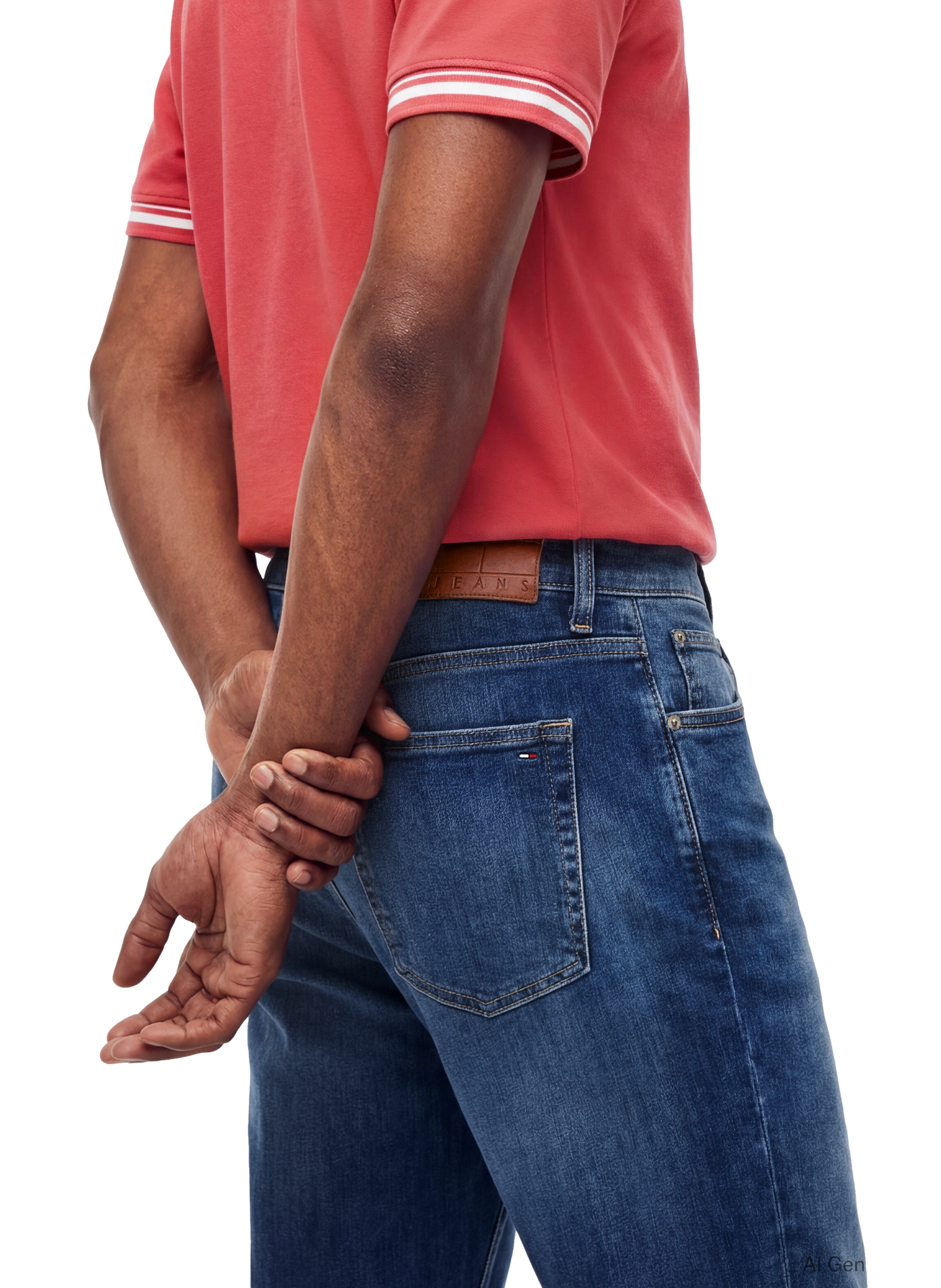 Washed straight-fit jeans TOMMY HILFIGER Blue