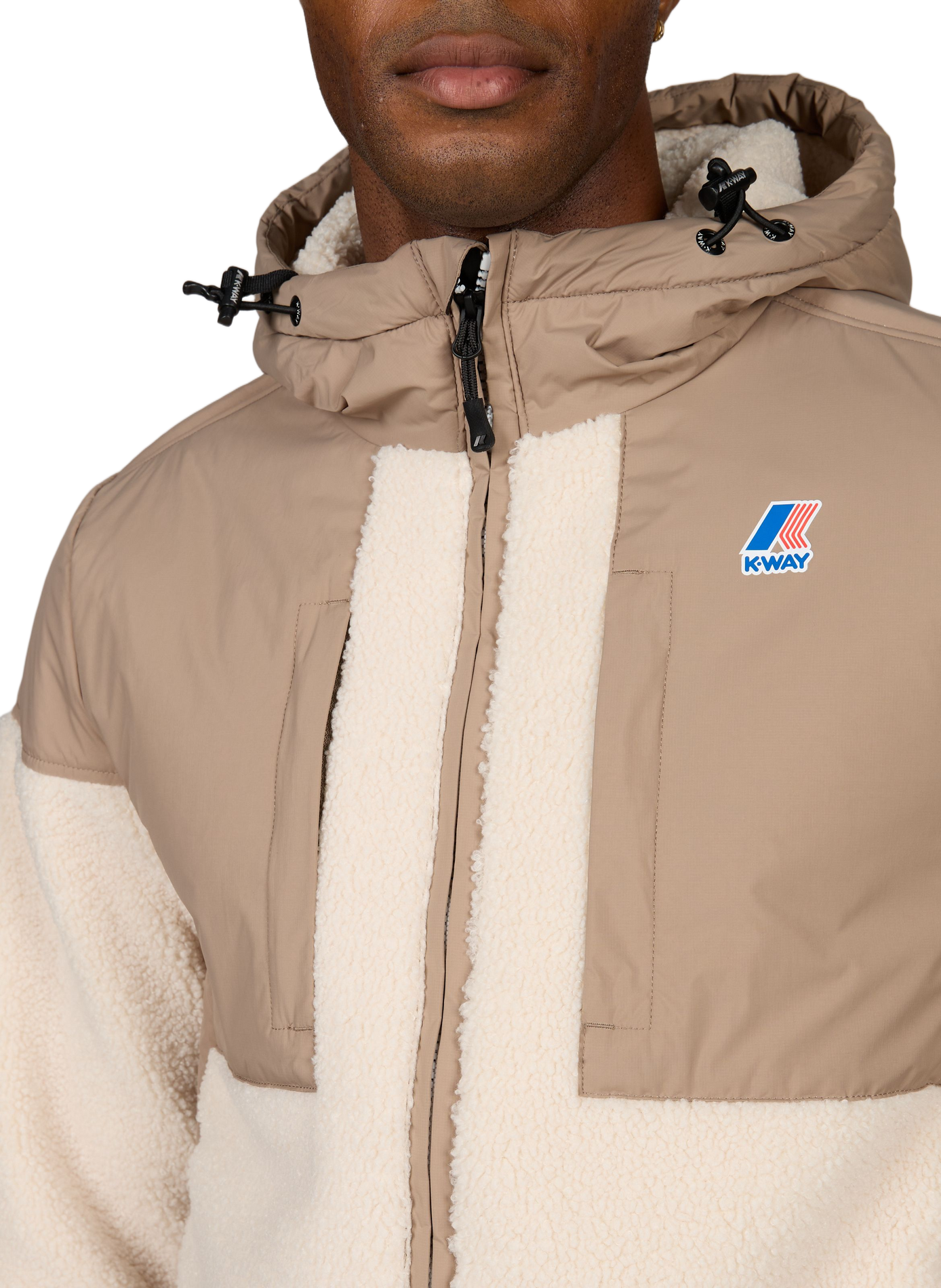 Blouson polaire Orsetto K-WAY Beige