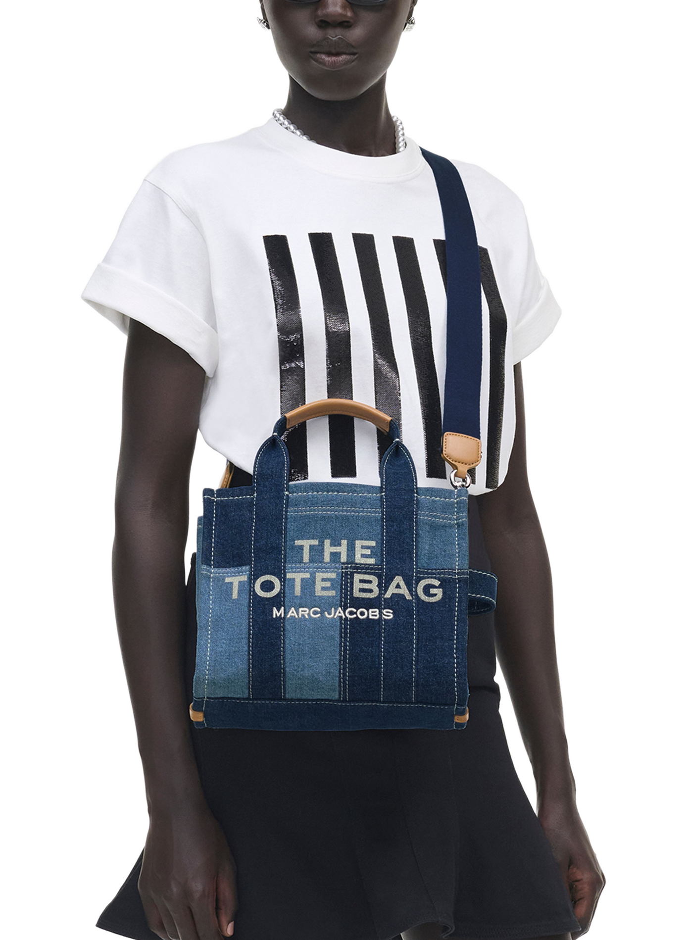 Bolso de mano mini de mezclilla MARC JACOBS Azul