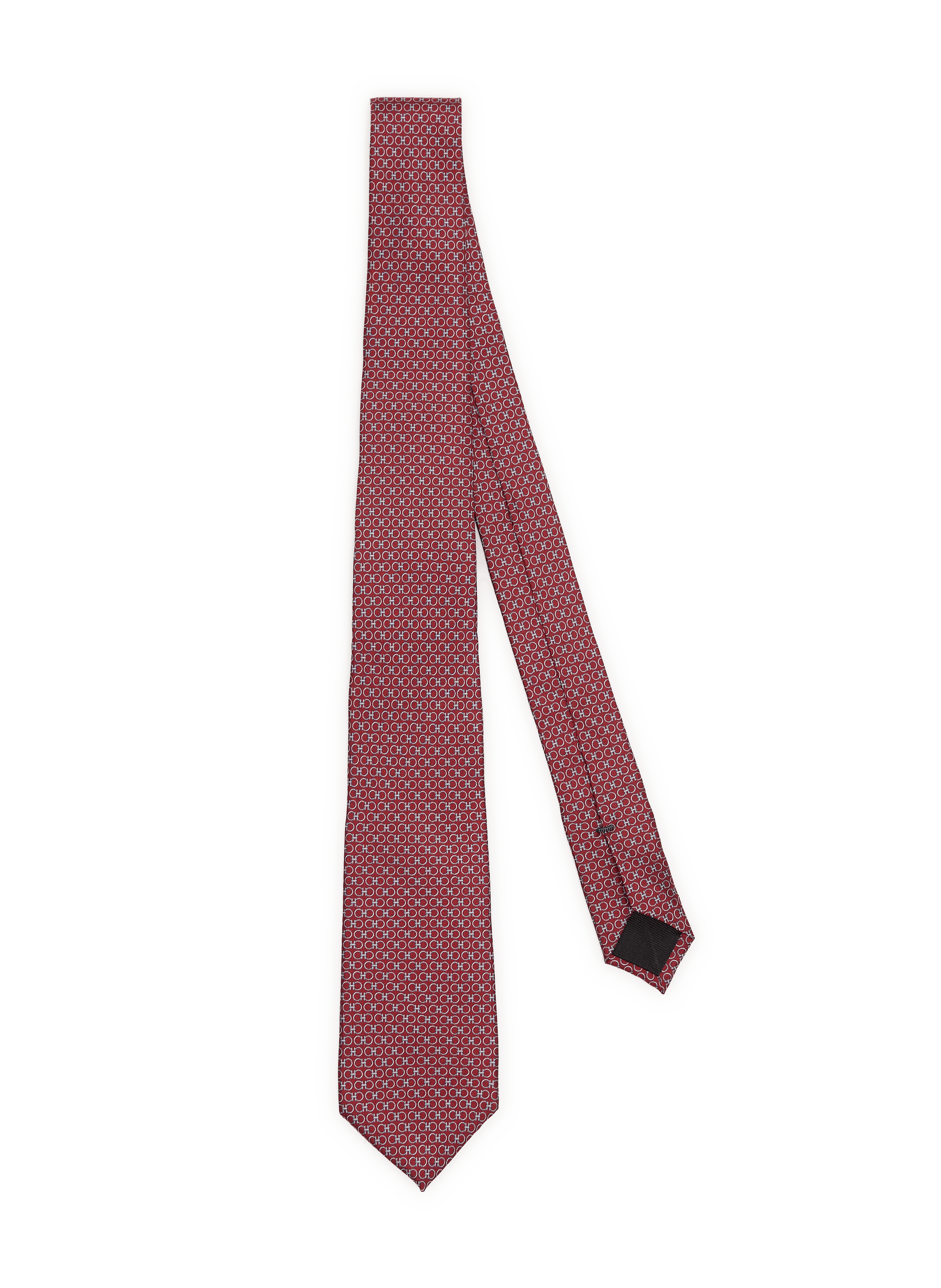 Seidenschlips mit Druck VAN LAACK Rot