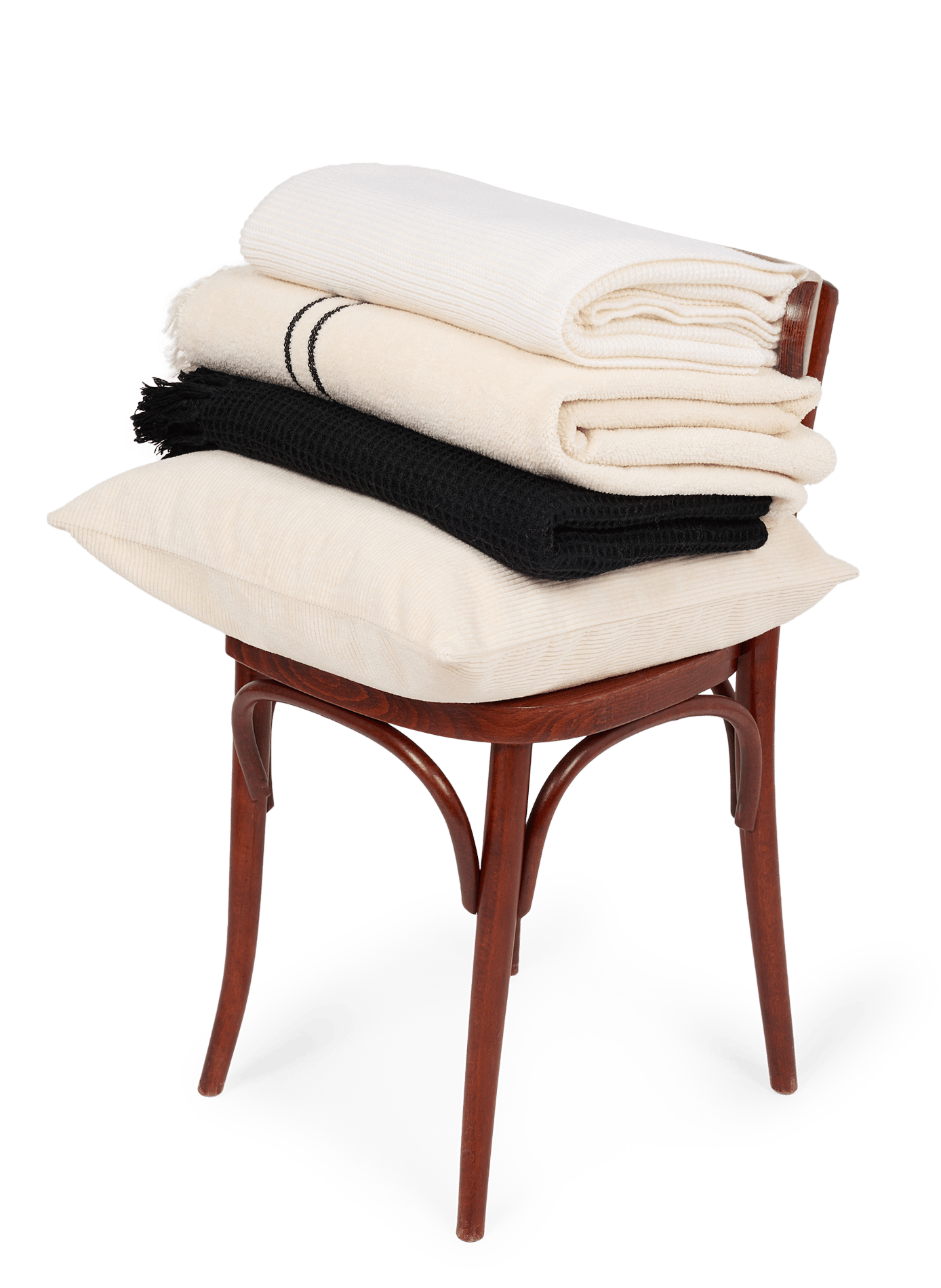 Corduroy Velvet Cushion Cover AU PRINTEMPS PARIS Beige