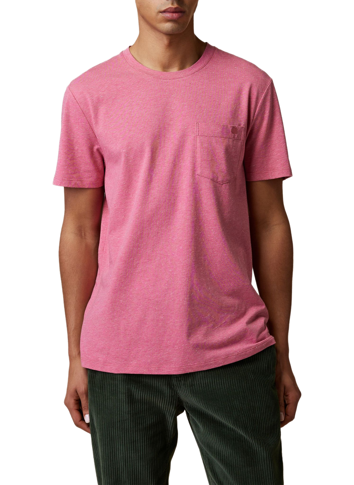 T-shirt met ronde hals en stippen FAGUO Roze