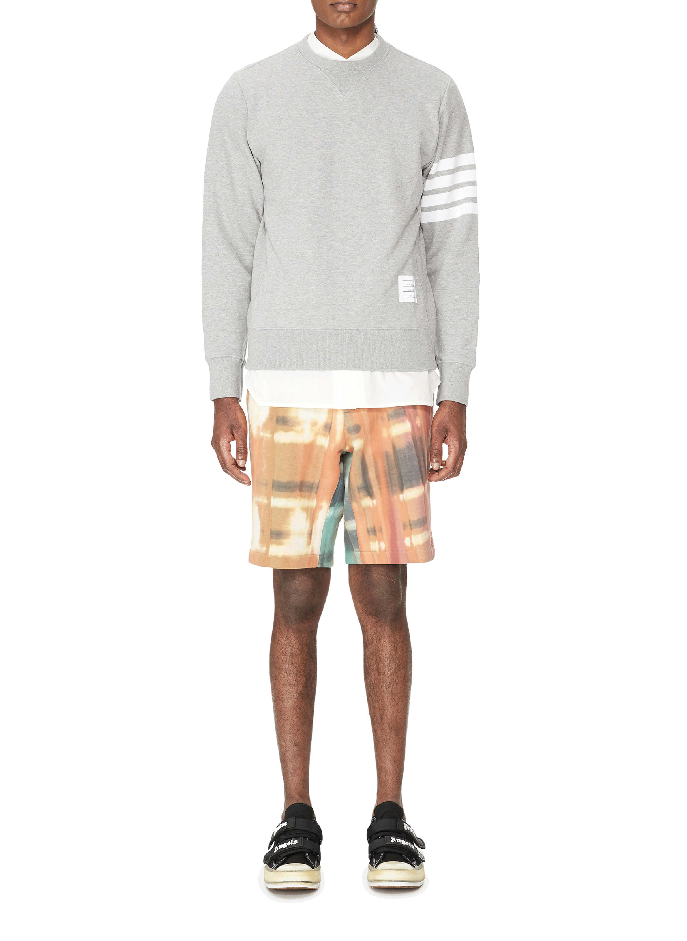Baumwoll-Sweatshirt THOM BROWNE Grau