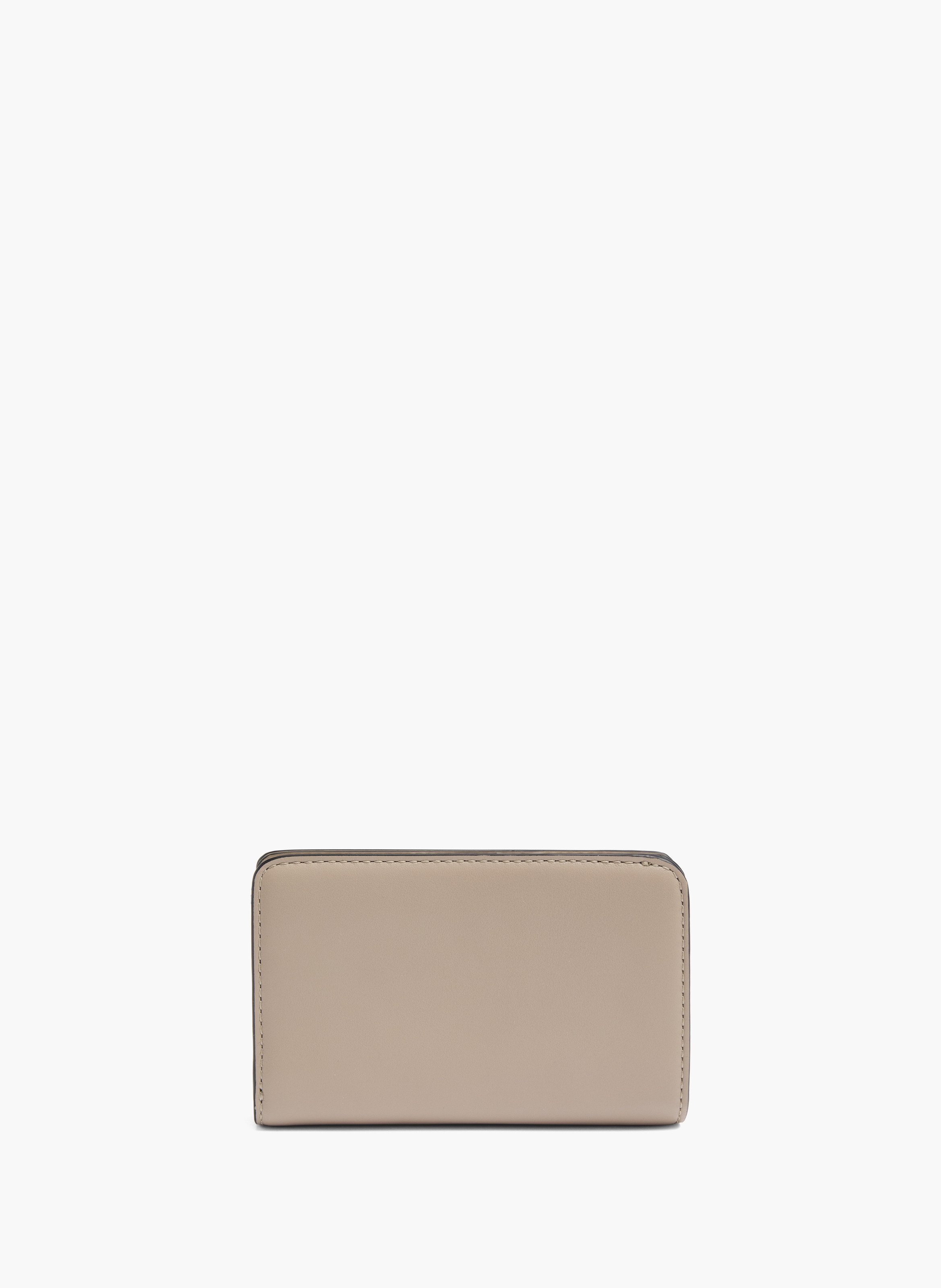Portefeuille compact origami de lancel en cuir de vachette lisse LANCEL Gris