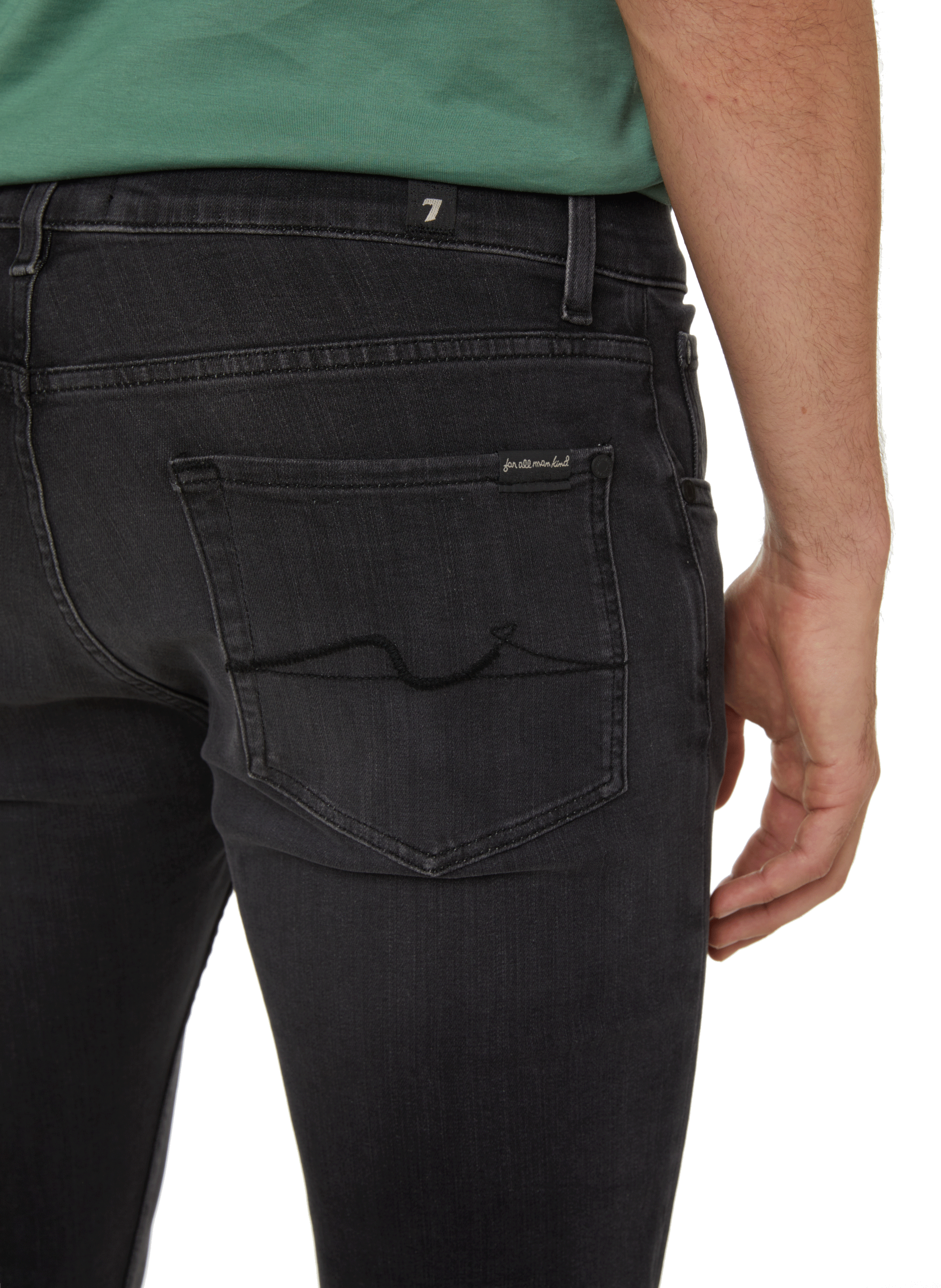 Cotton T-shirt 7 FOR ALL MANKIND Black