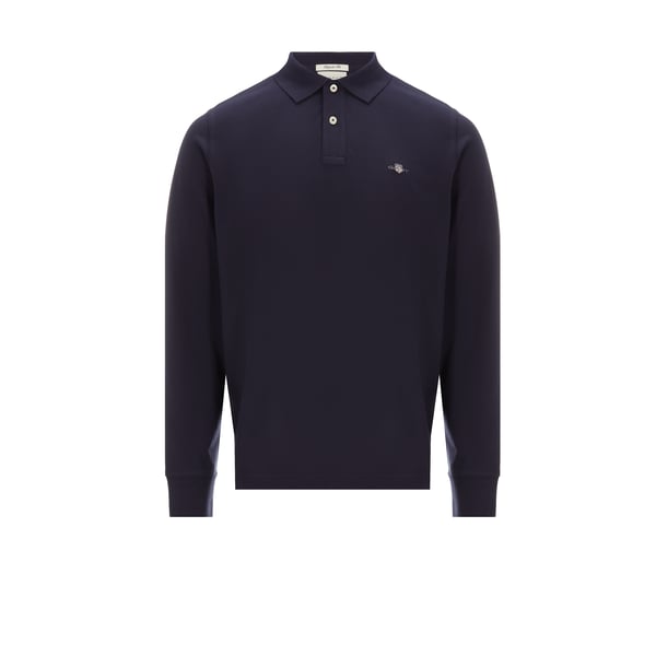 Polo manches longues en coton