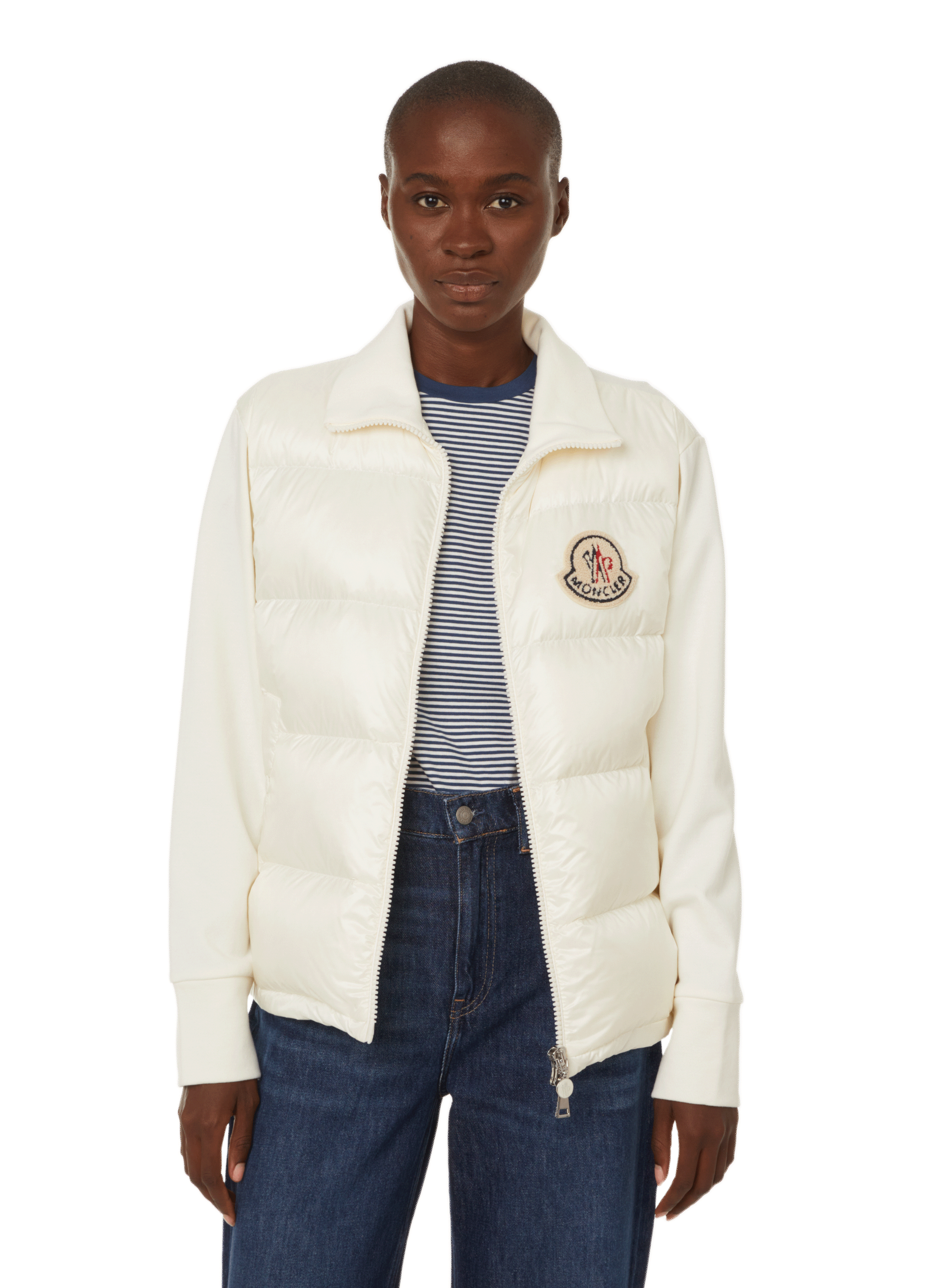 TWO-MATERIAL CARDIGAN - MONCLER for WOMEN | Printemps