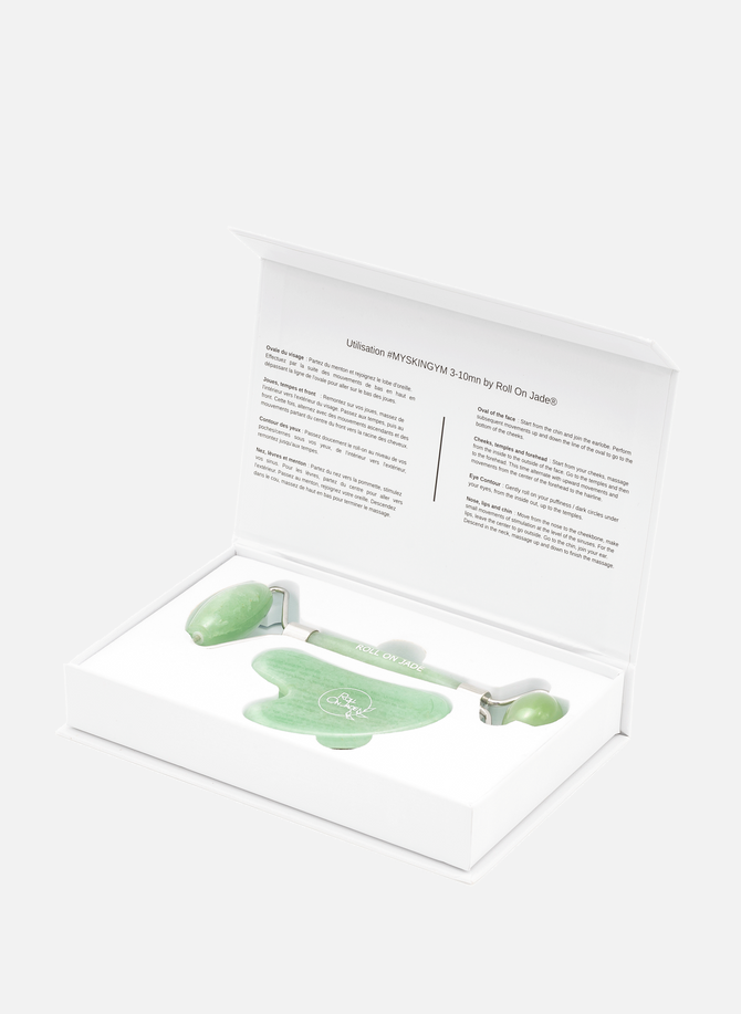 Gift set - Green Aventurine Cocooning Spa Pack ROLL ON JADE