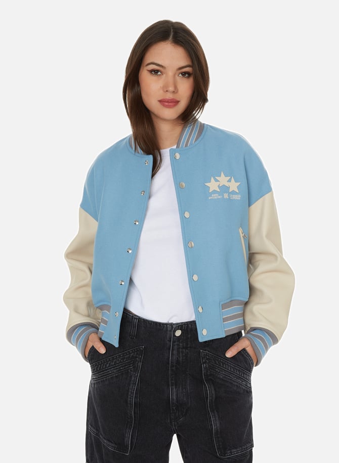 Levi's women's wool blend sales rib knit bomber jacket